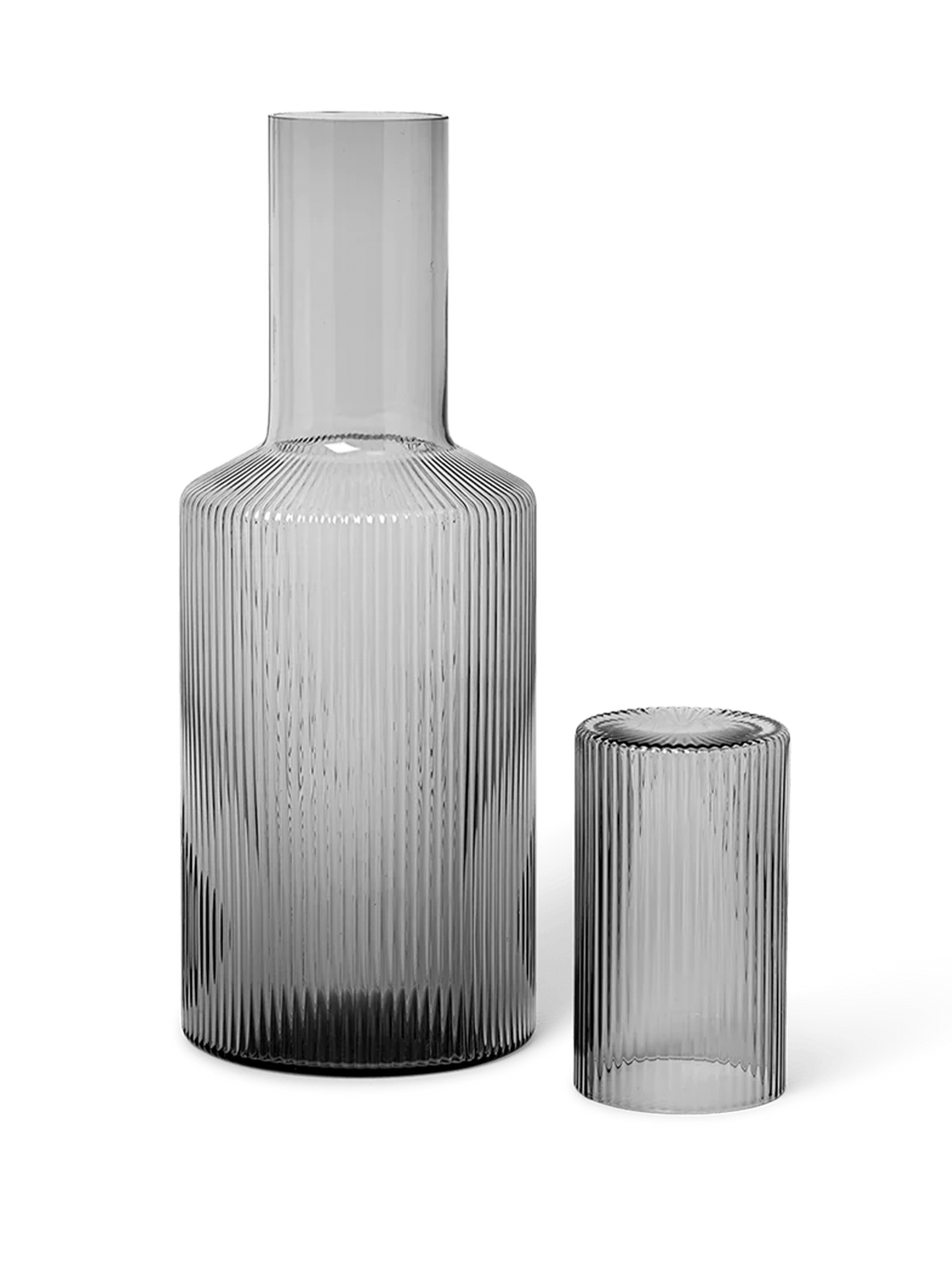 Karafka RIPPLE rauchiges Glas