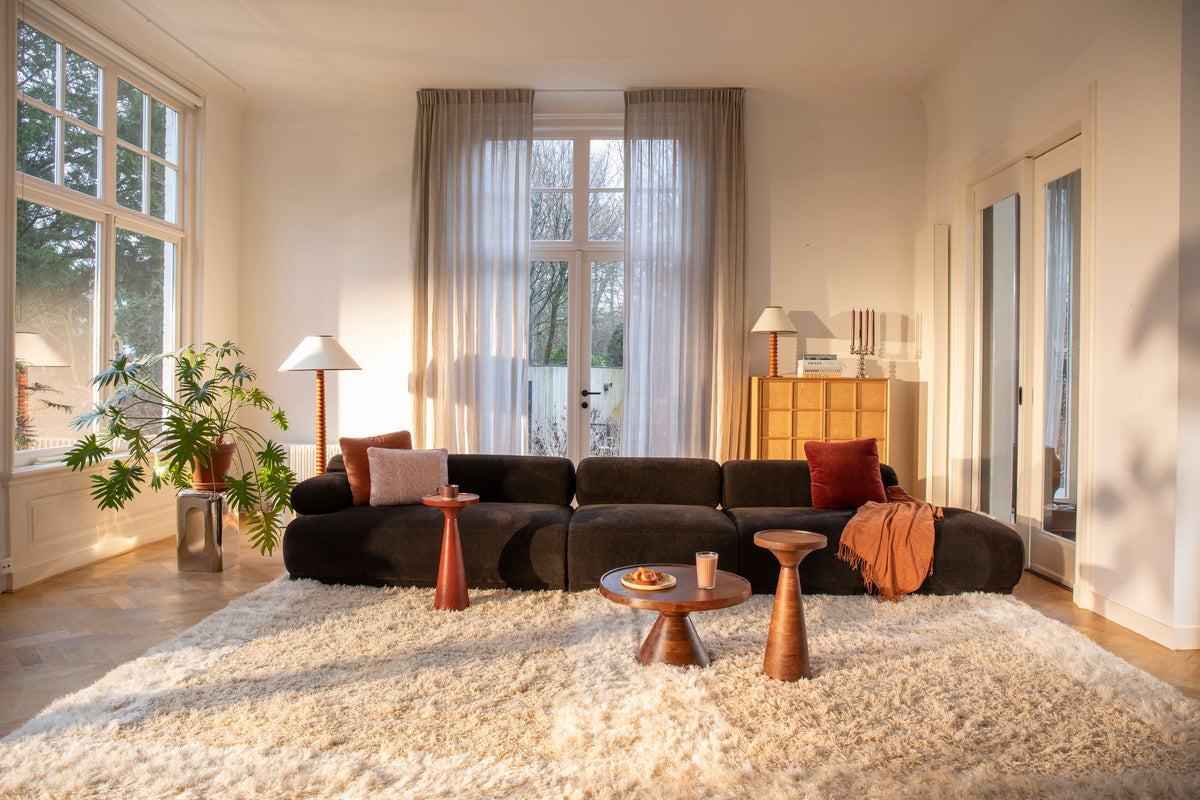 Modulares 4,5-sitziges Sofa links REMBRANDT dunkelbraun