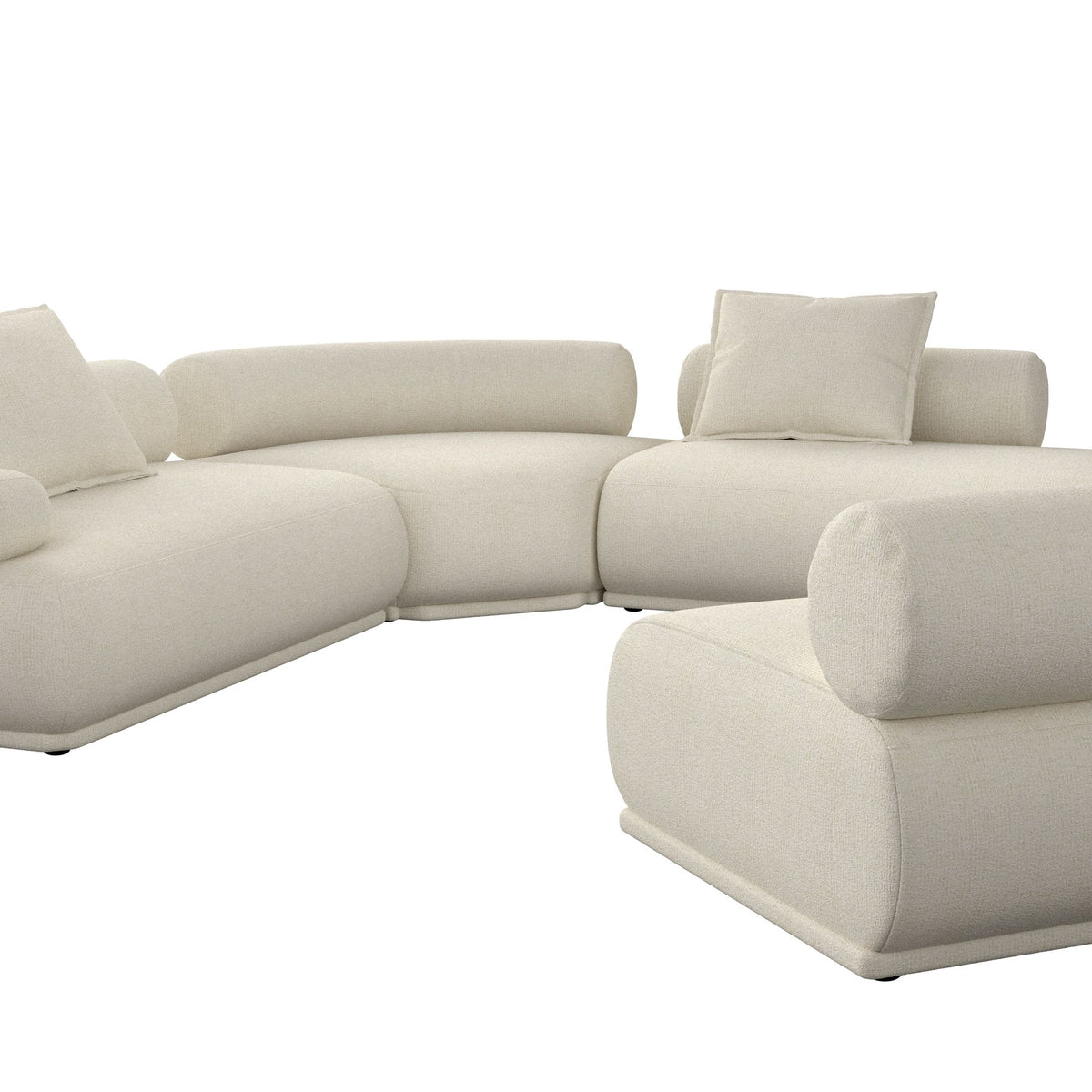 Sofa 7,5-osobowa REMBRANDT beżowy lewostronny – ujęcie 4