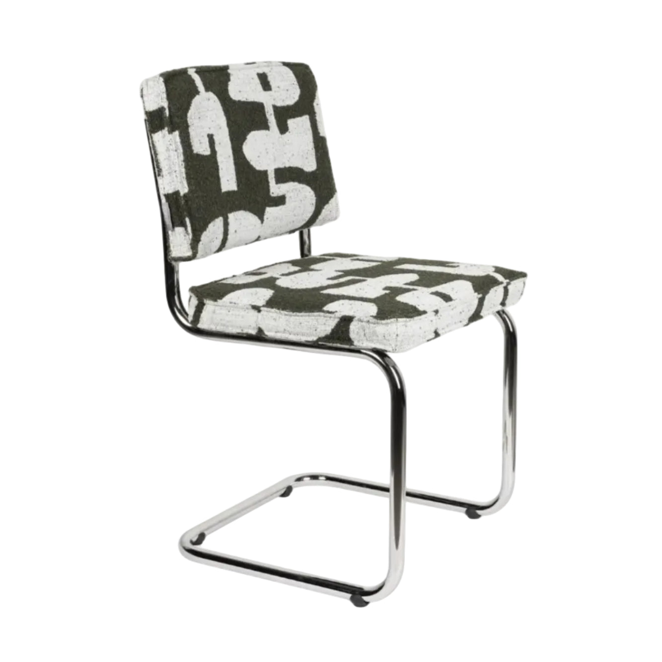 RIDGE DECO SYMBOLS Chair Green with White