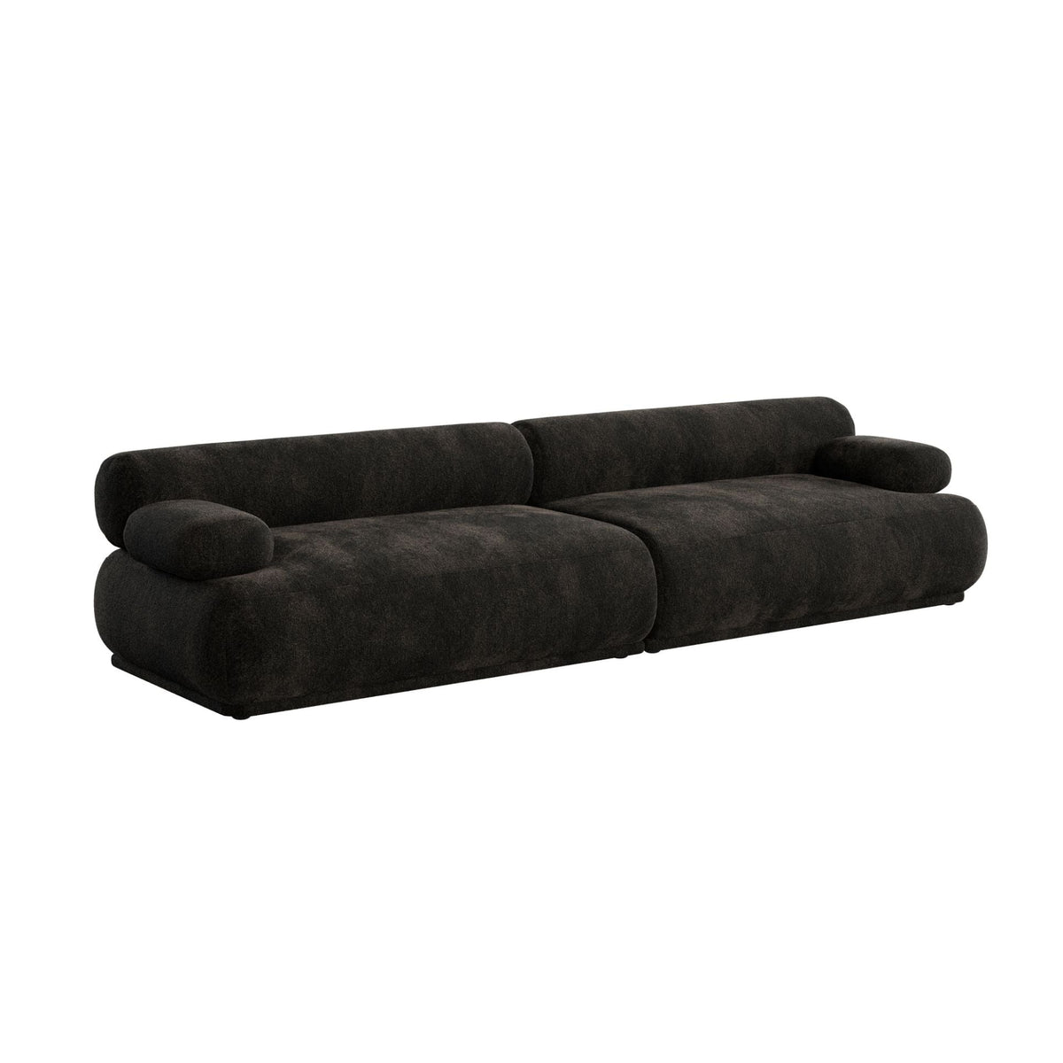 Sofa 3-osobowa REMBRANDT ciemnobrązowy – ujęcie 2