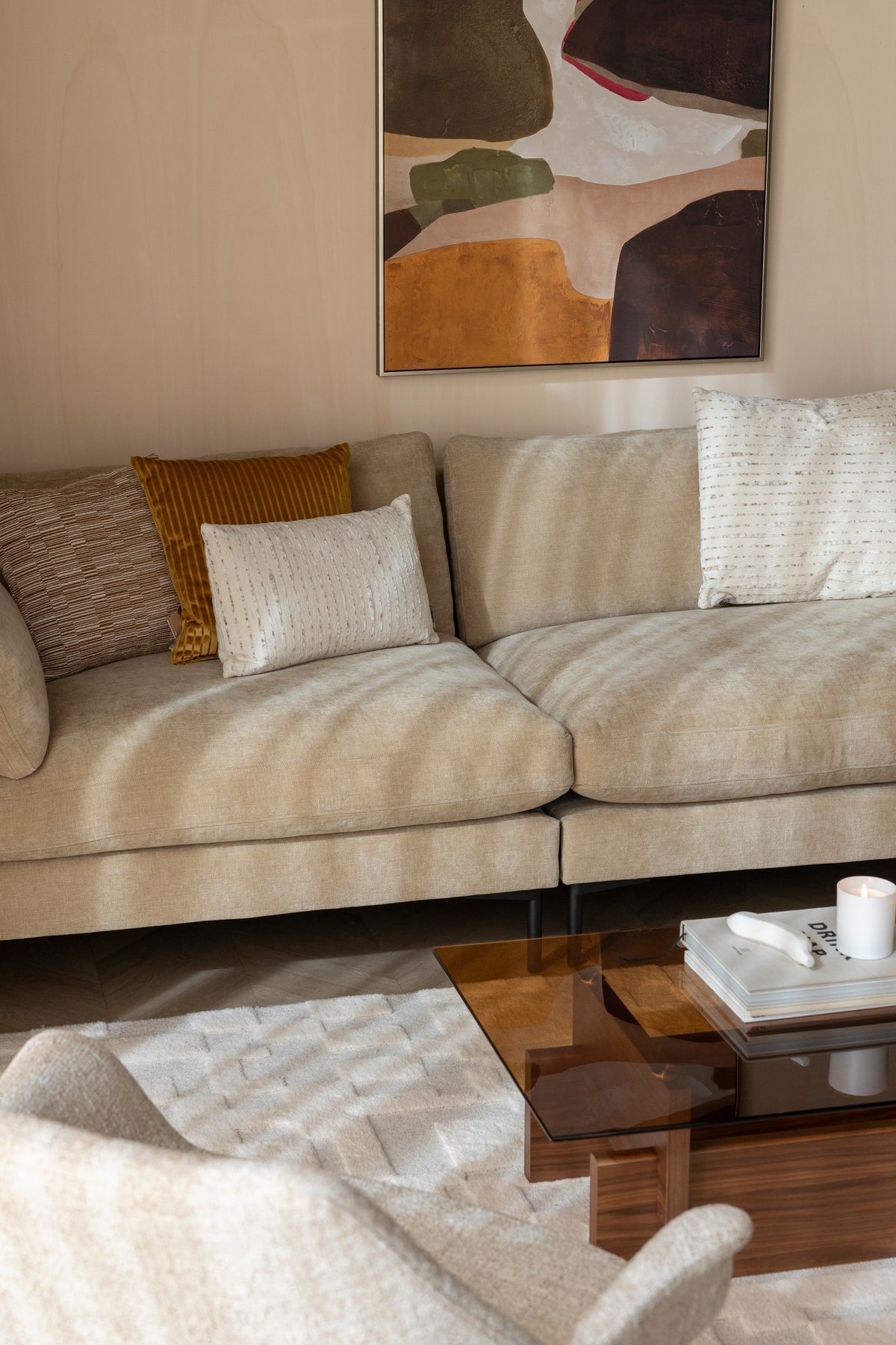 Sofa 3-Sitzer SUMMER sandfarben