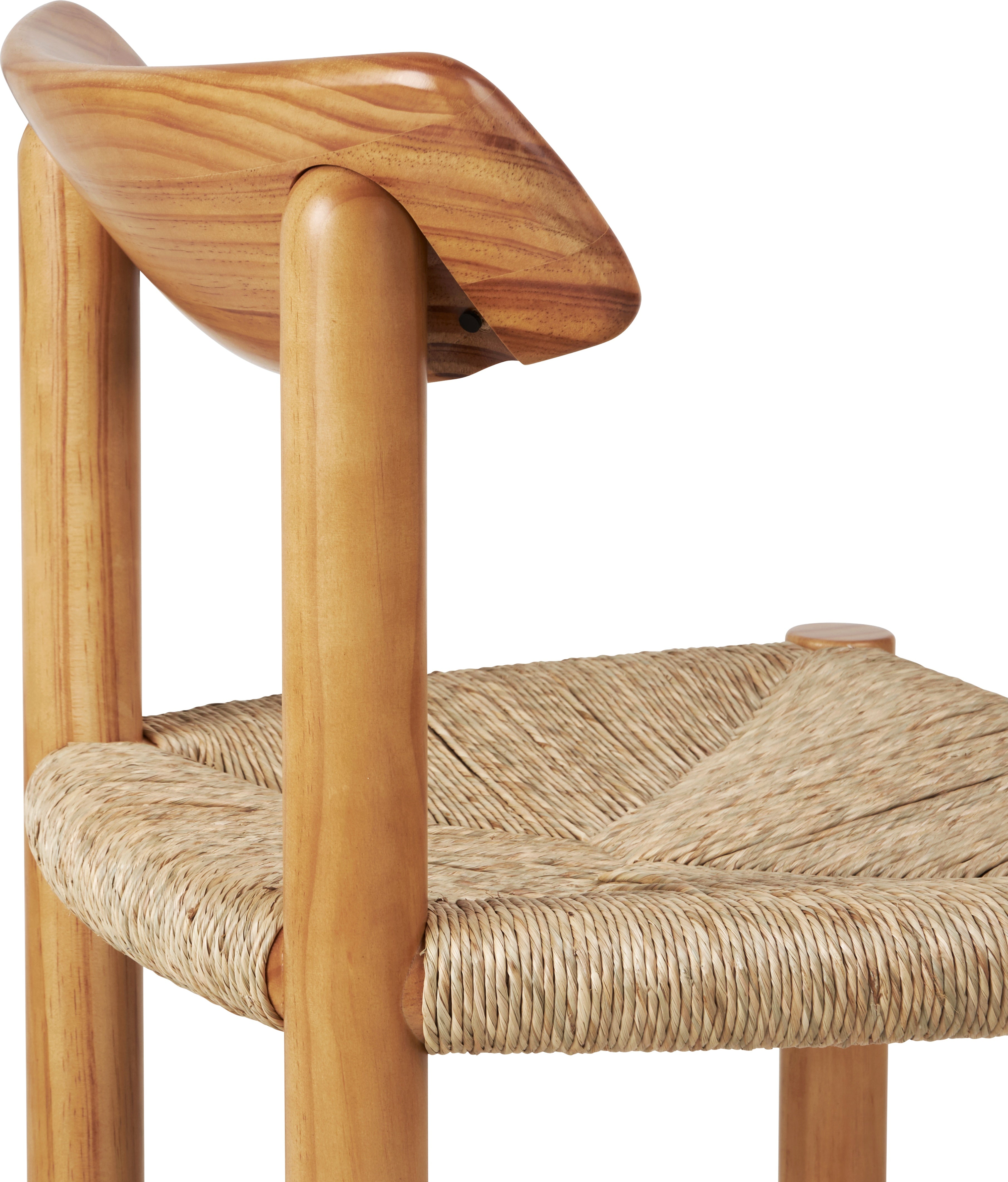 DAUMILLER chair made of pine wood with a woven seat
