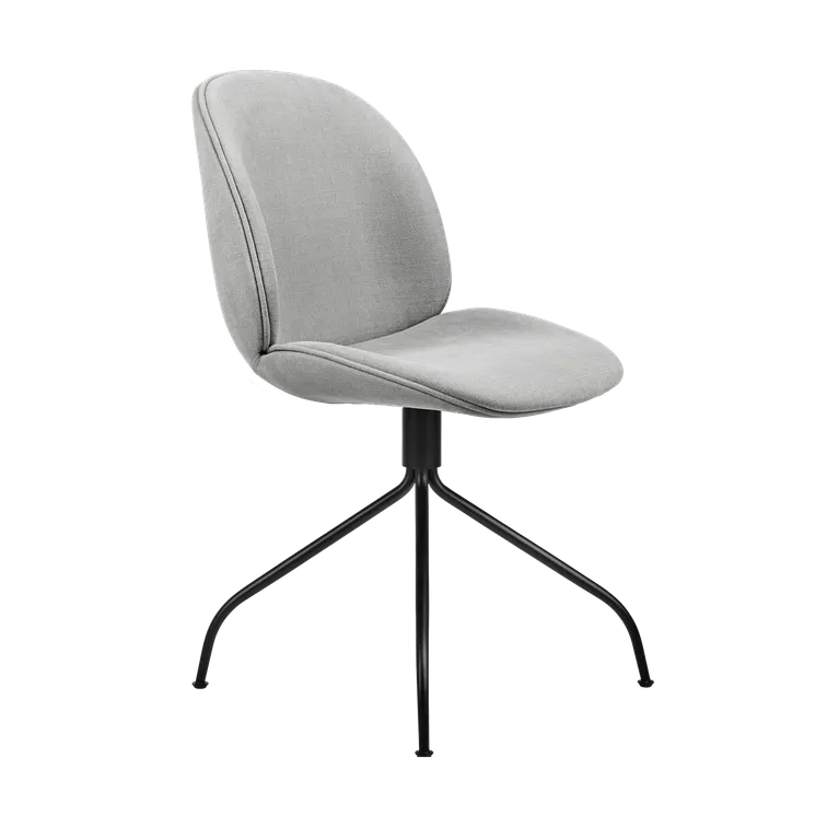 Drehstuhl BEETLE gepolstert mit schwarzem Fuß