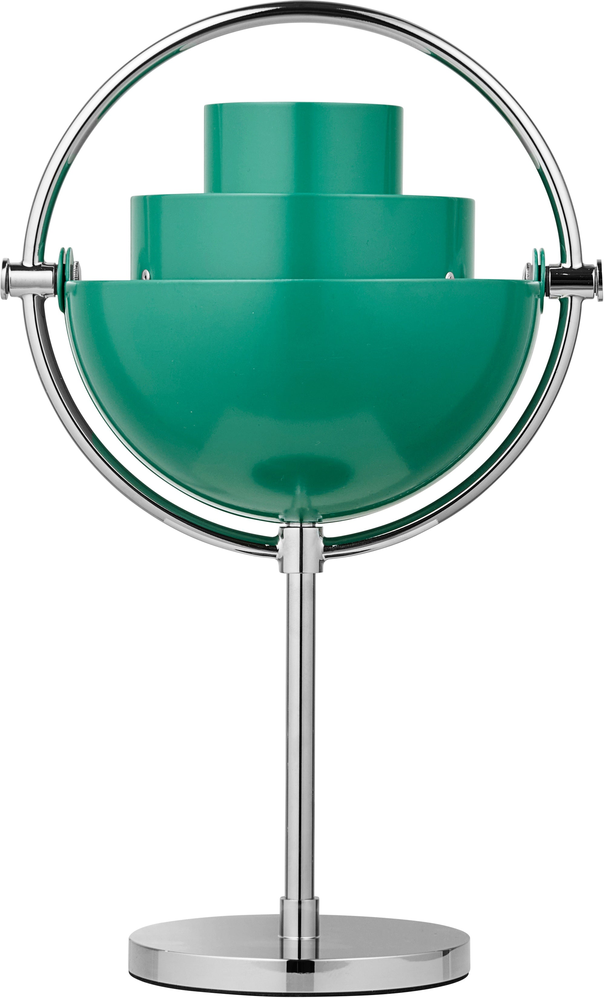 MULTI-LITE grüne tragbare Lampe mit Chromsockel