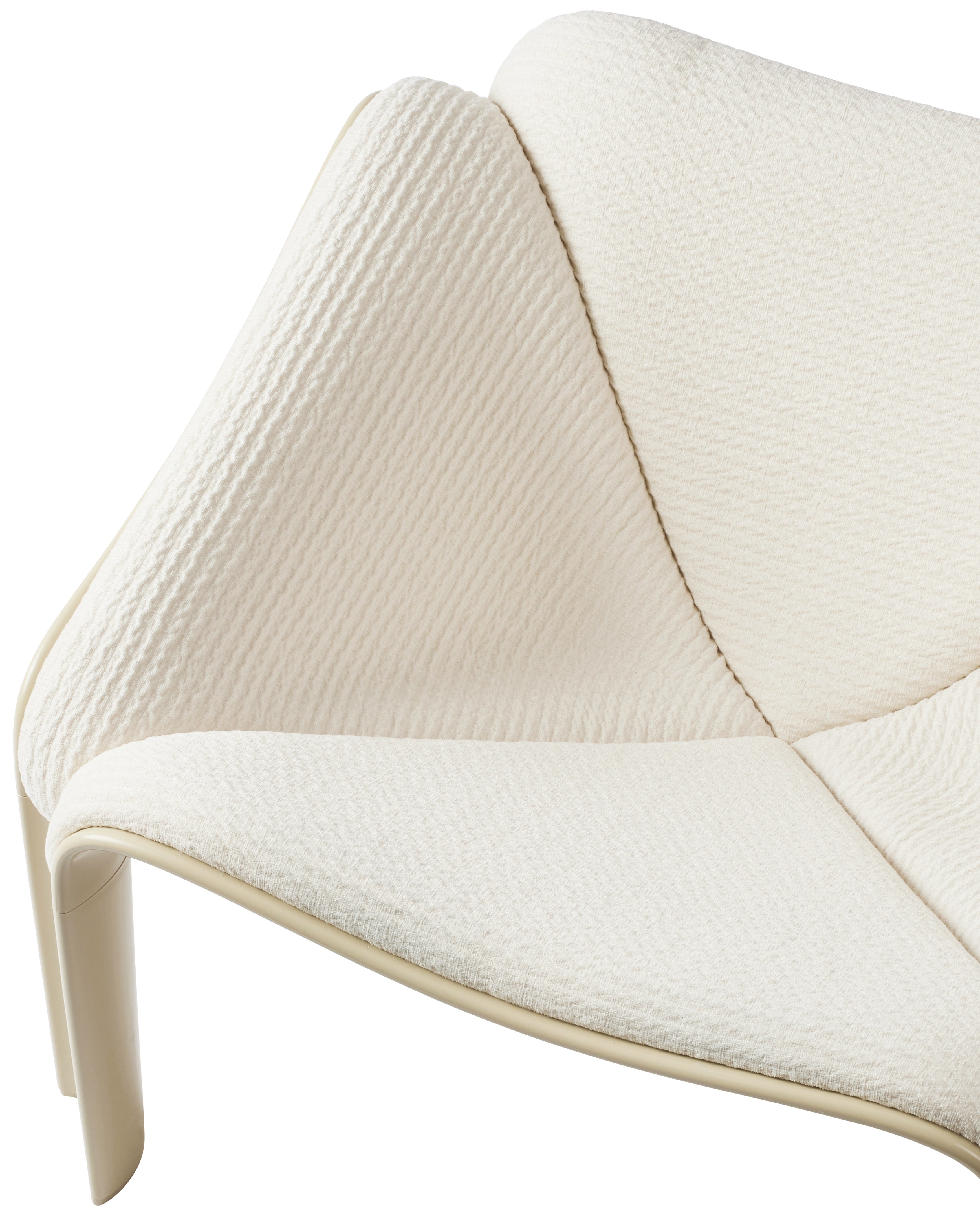 F300 Armchair white with cream base