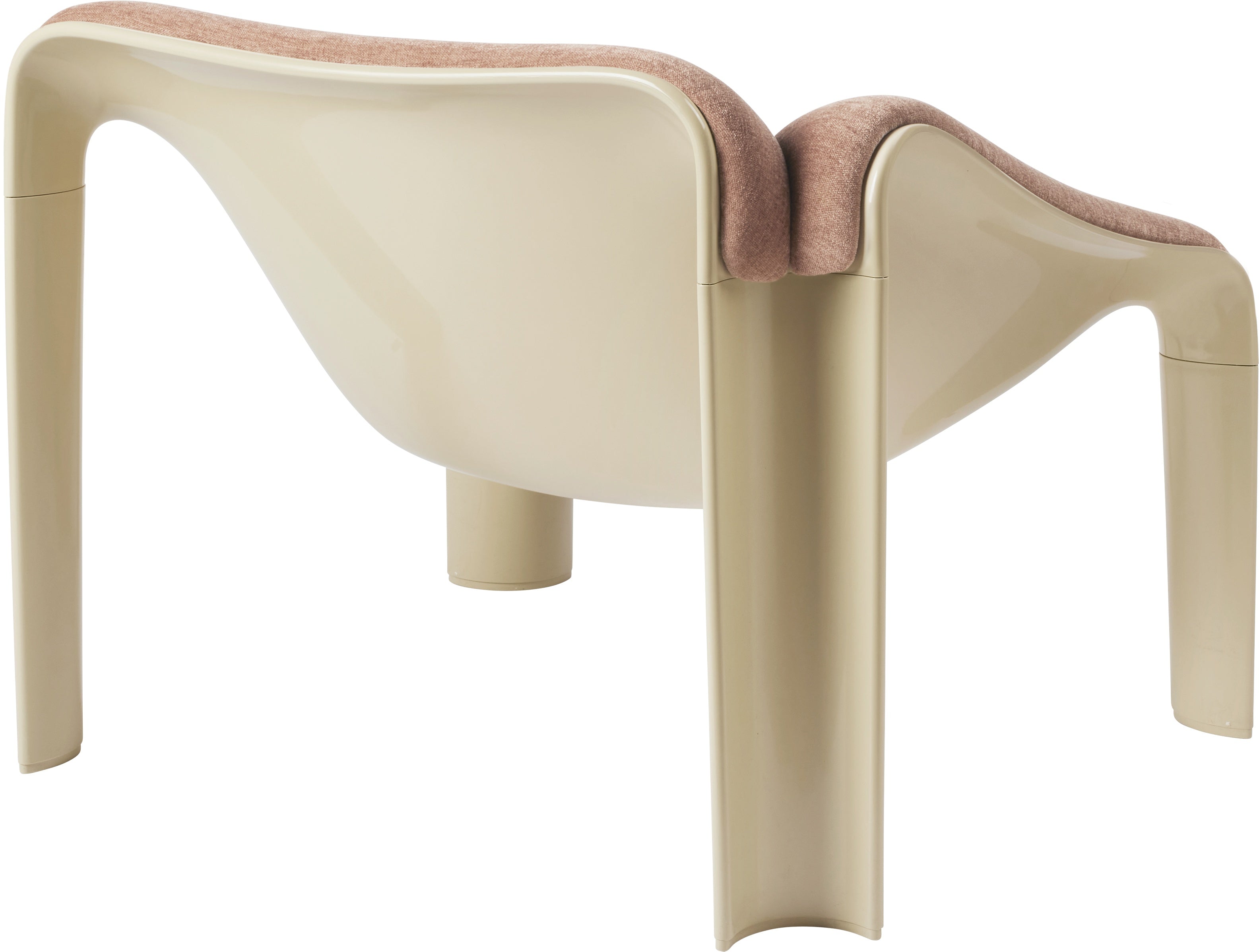 F300 Armchair in Powder Pink with Cream Base