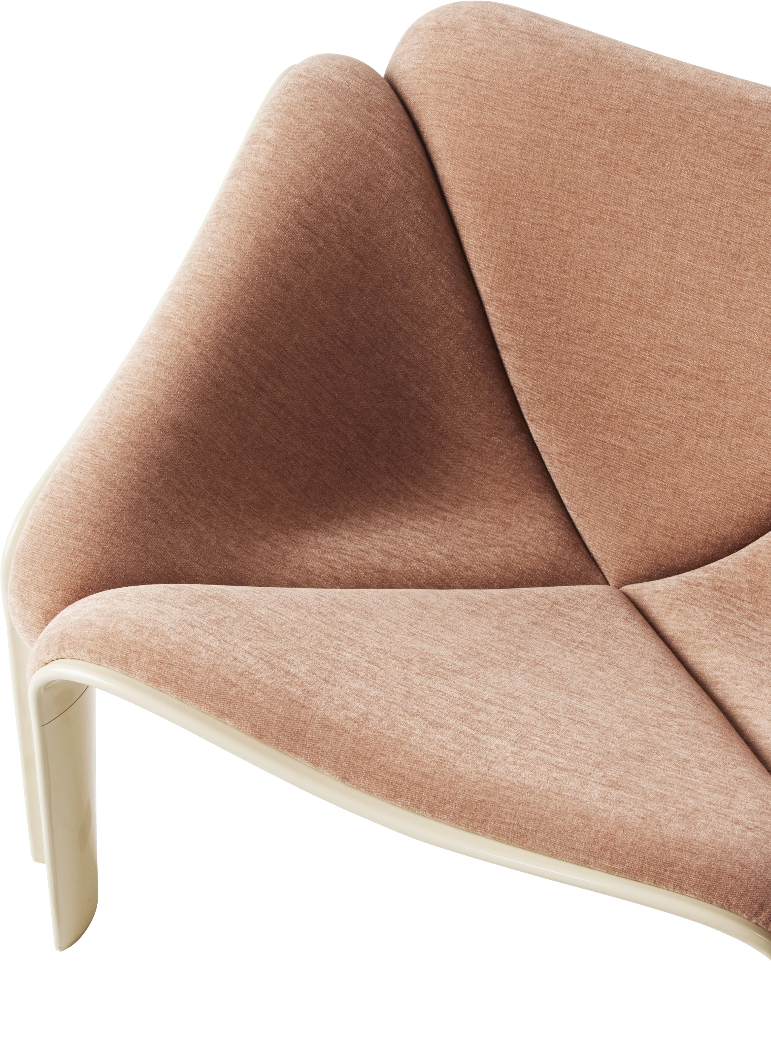 F300 Armchair in Powder Pink with Cream Base