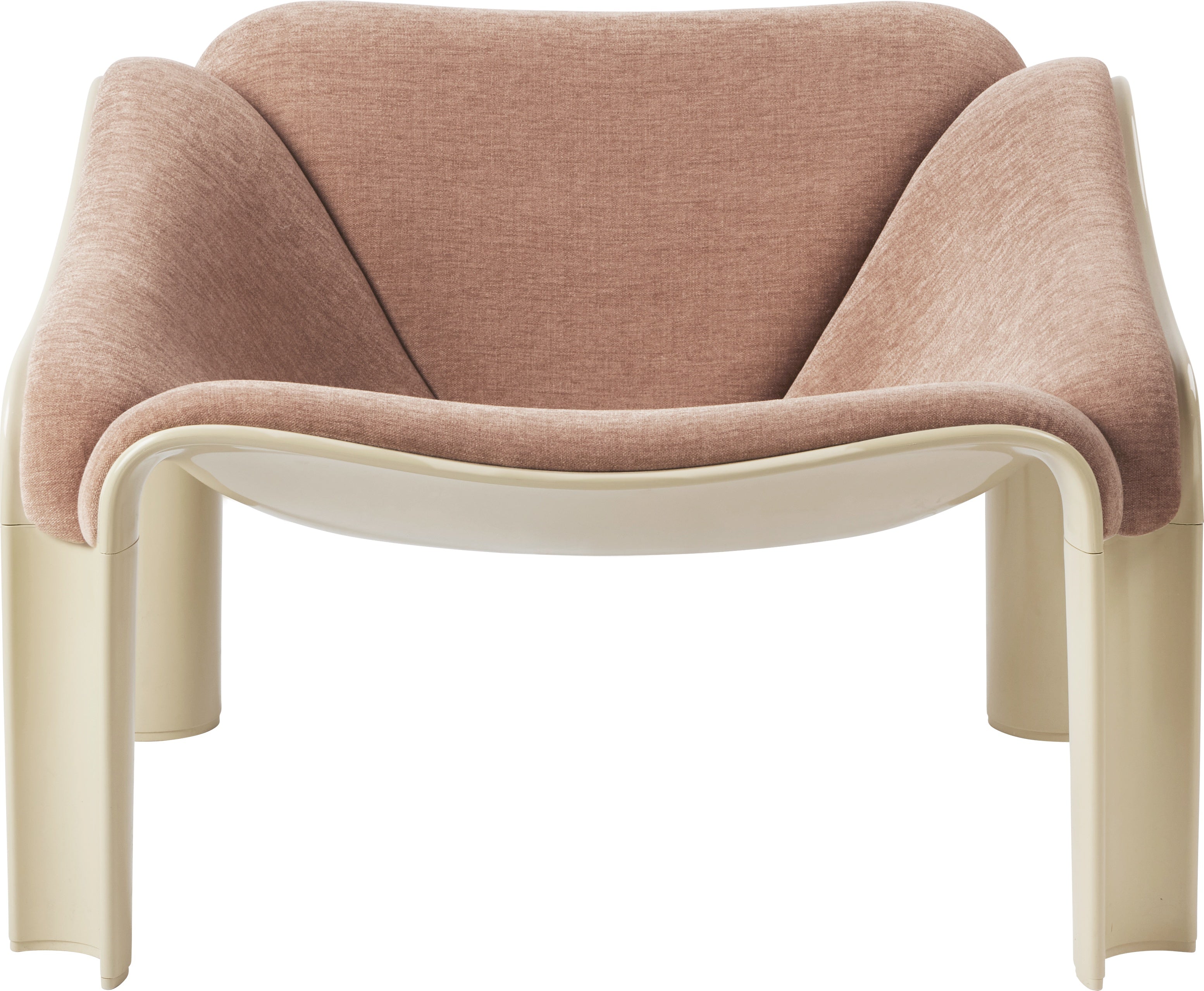 F300 Armchair in Powder Pink with Cream Base