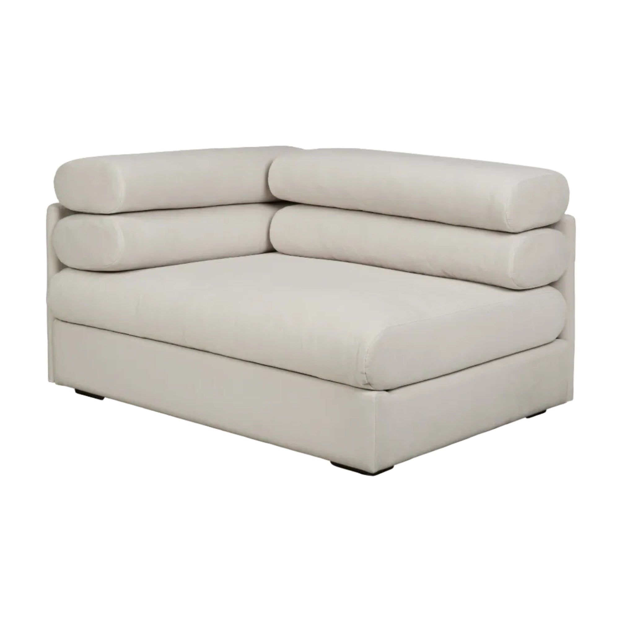 Modulares Sofa ELOGIO - linkes Endelement gepolstert