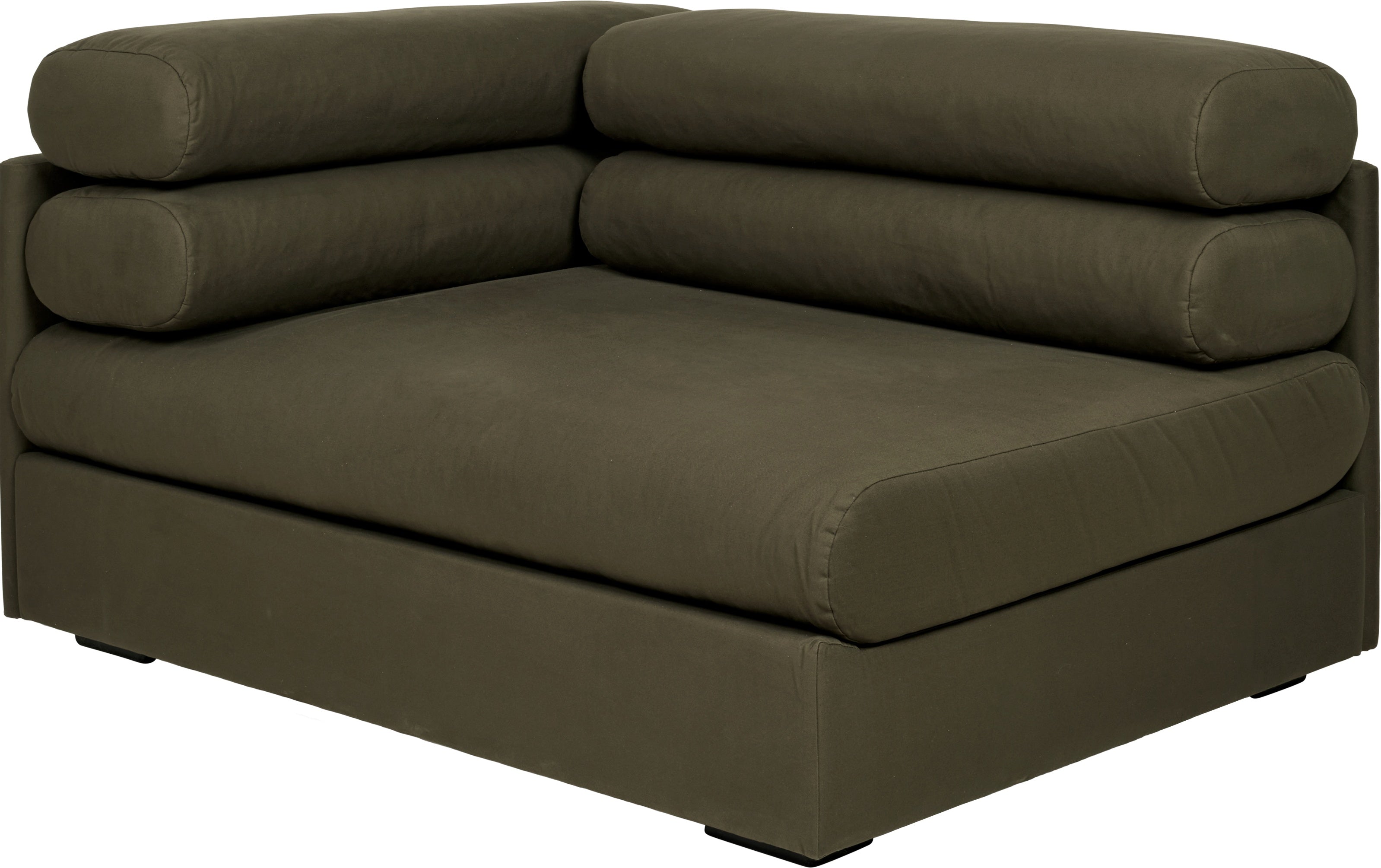 Modulares Sofa ELOGIO - linkes Endelement gepolstert