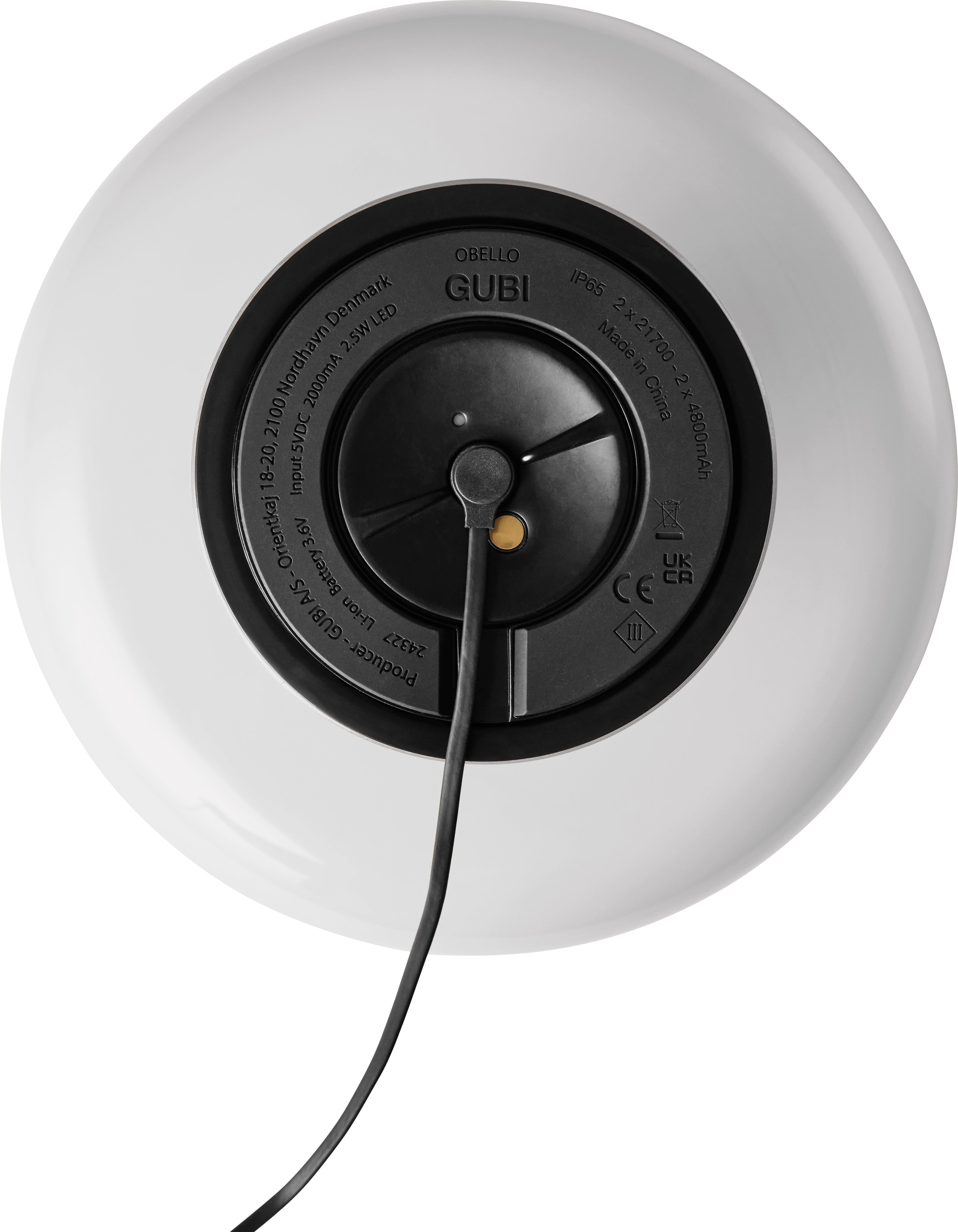 Tragbare Lampe OBELLO perlweiß