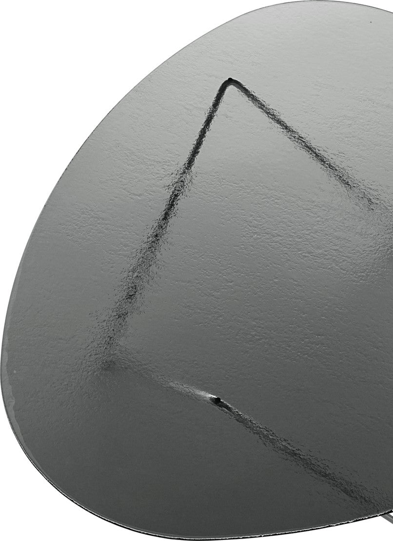 Kaffeetisch PEDRERA mit rauchigem Glas und verchromtem Gestell