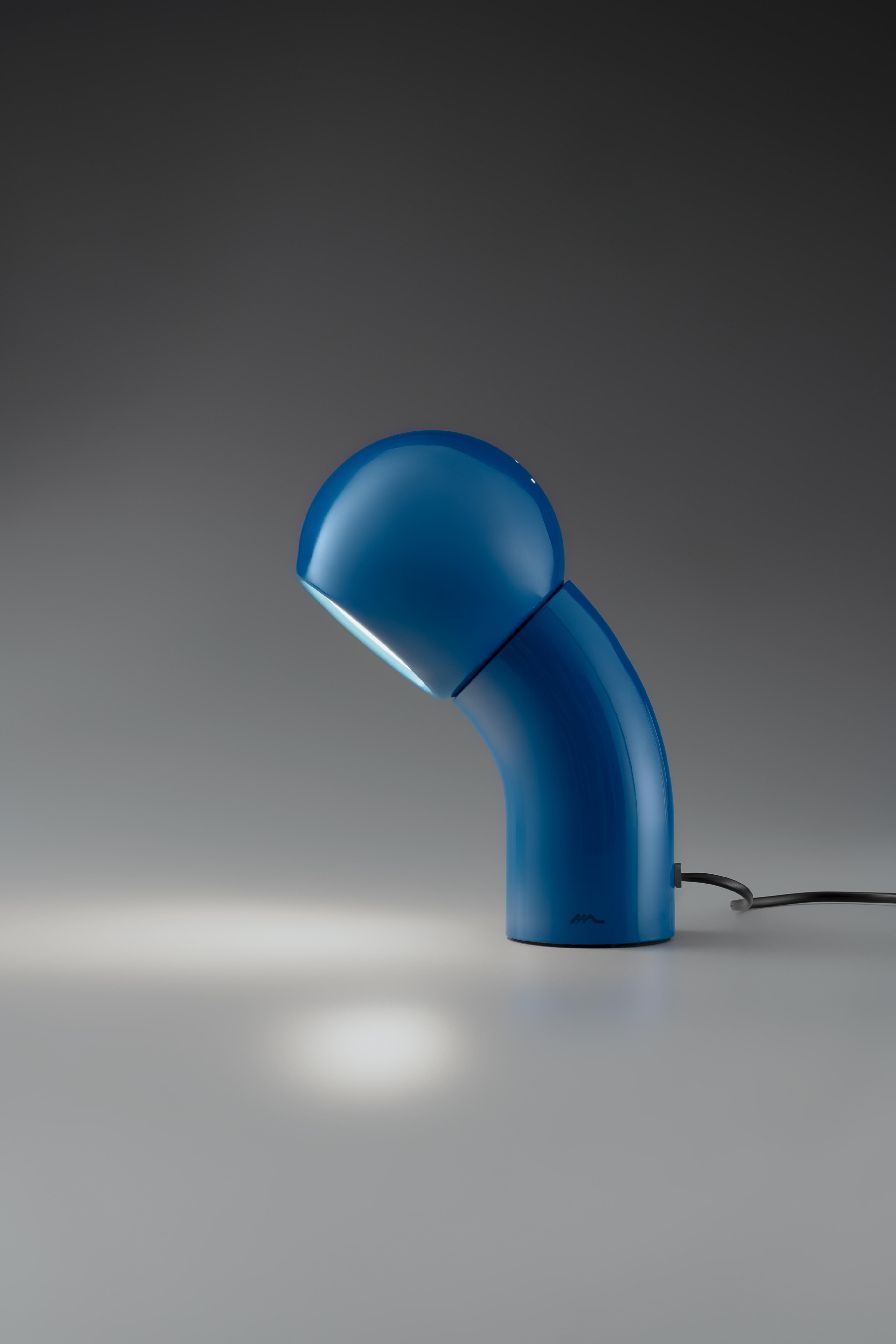 Lampa stołowa PALLINO połyskujący niebieski