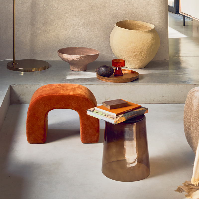 ARCH Pouf rostbraun