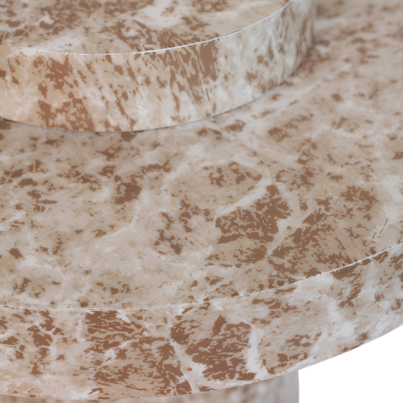 Arco brown-white side table