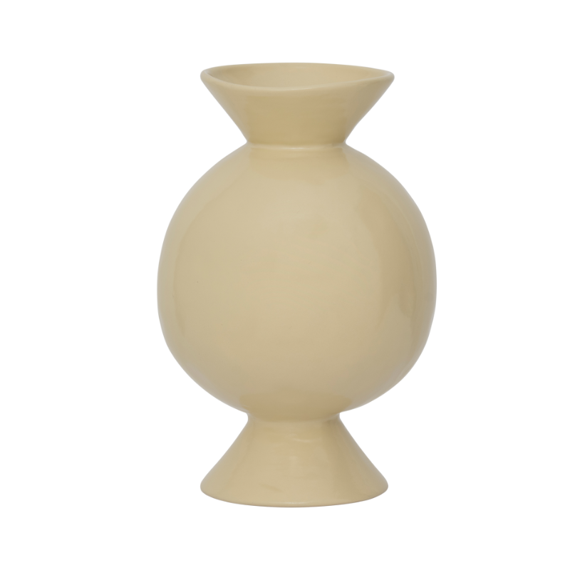 KUDOS vase beige ceramic