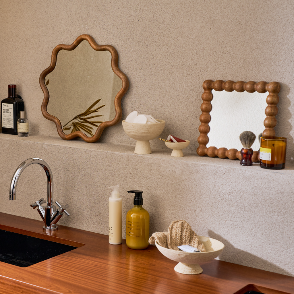 JANNA Mirror Mango Wood