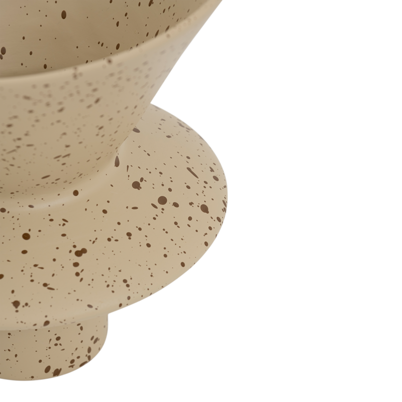 Vase aus Keramik THANDI beige