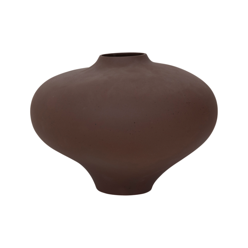 Keramikw vase NOMSA braun