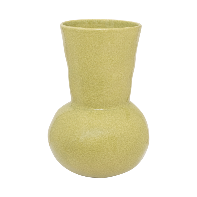 Keramikw vase DINEO limonengrün
