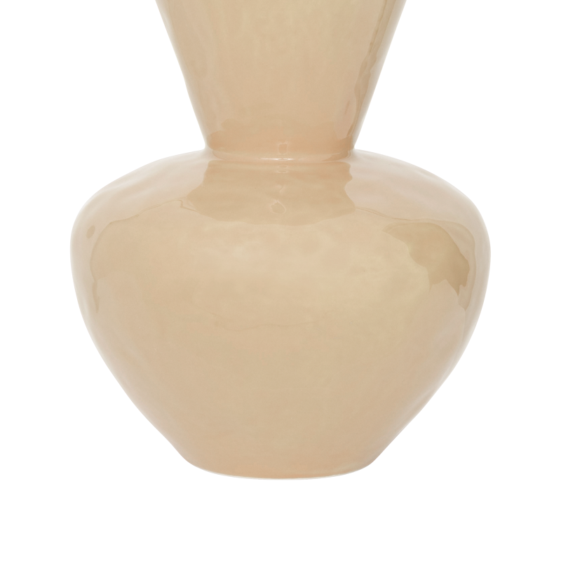 Vase aus Keramik LANGA beige
