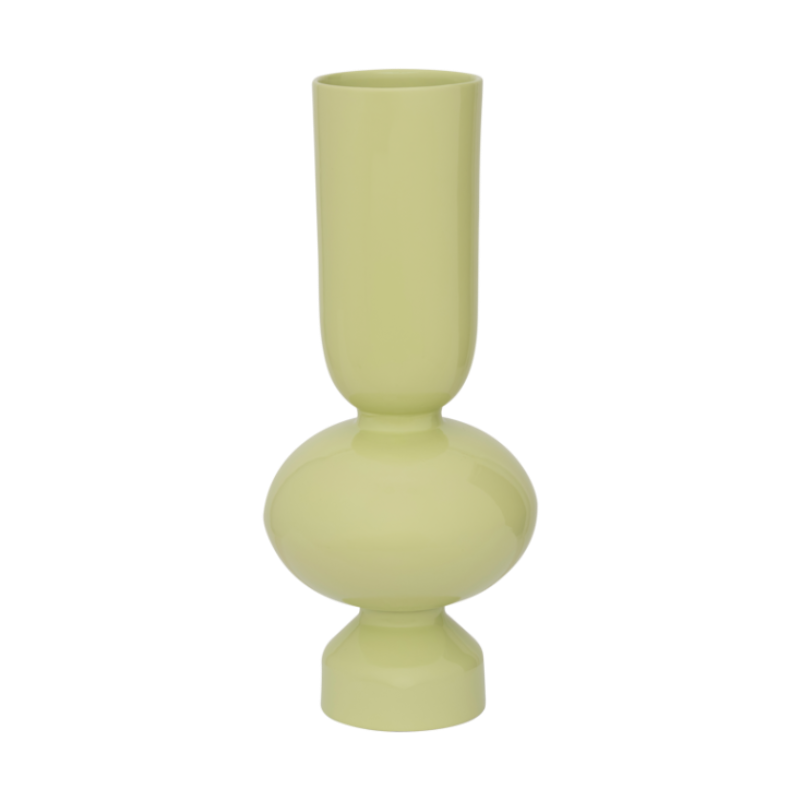 Vase aus Keramik NIKA limettengrün