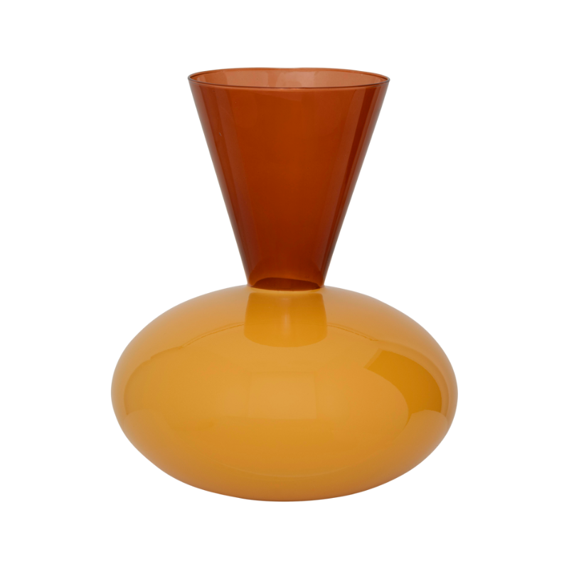 Glasvase ZINHLE orange