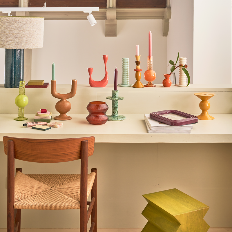 BHEKI Brown Candle Holder