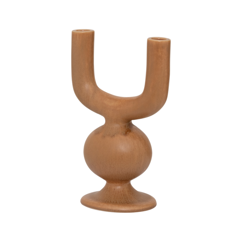 BHEKI Brown Candle Holder