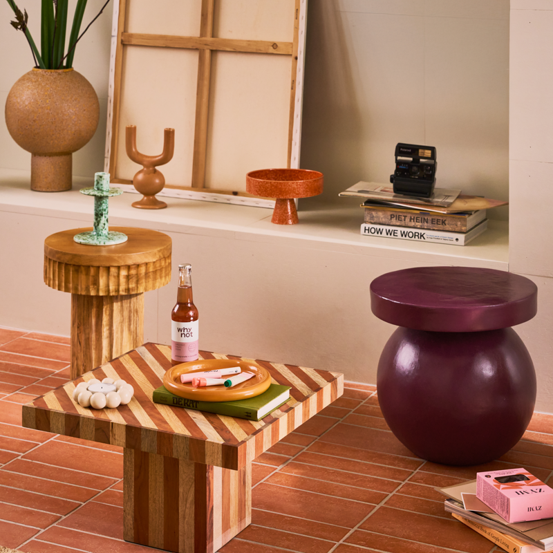 BHEKI Brown Candle Holder