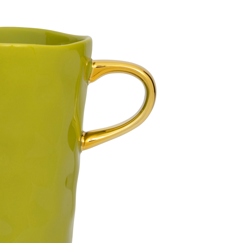 Lattebecher GOOD MORNING grün mit Gold