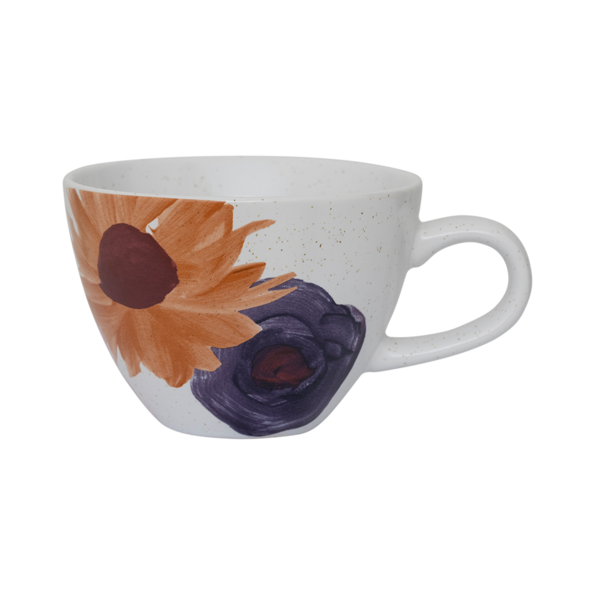 Keramiktasse HANAKO mit Pflanzenmotiv