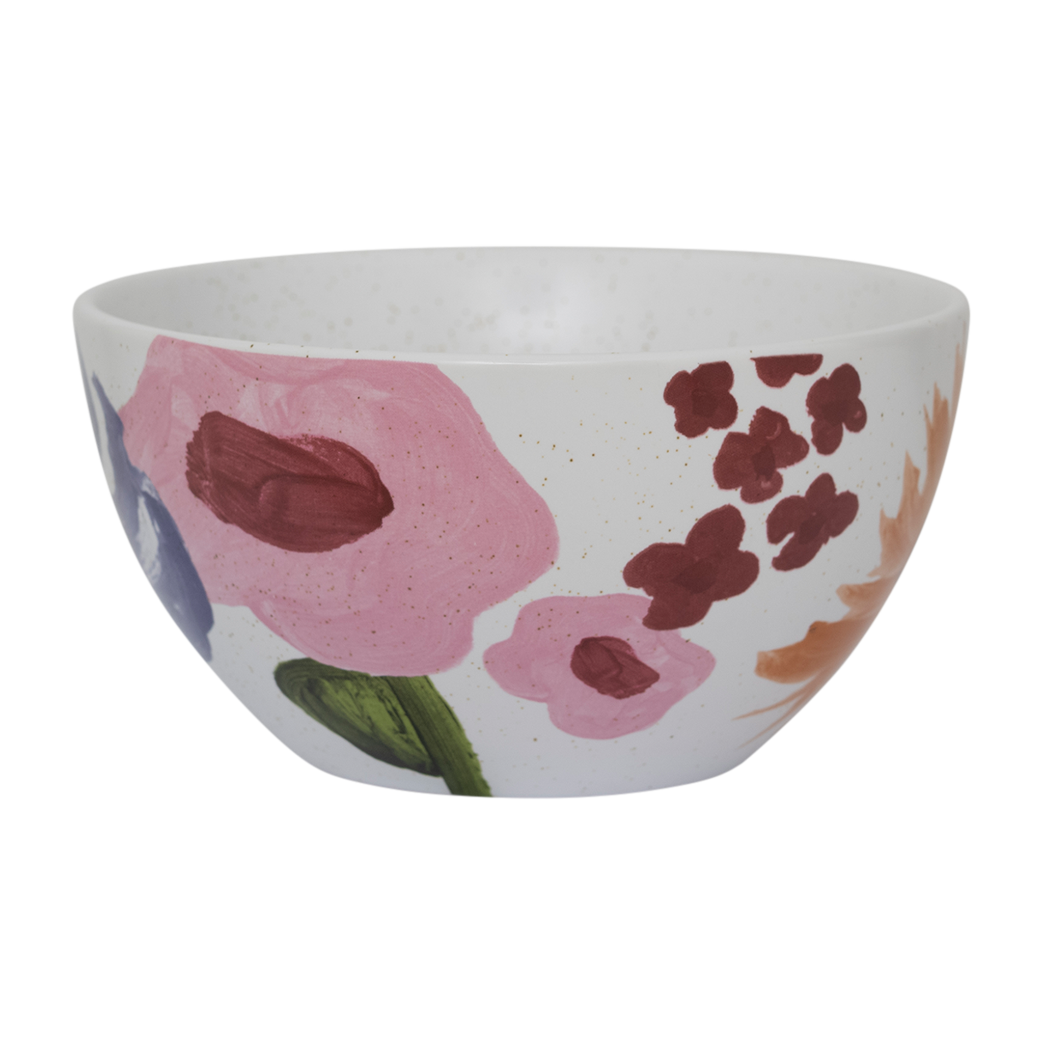 Keramikteller HANAKO mit Pflanzenmotiv