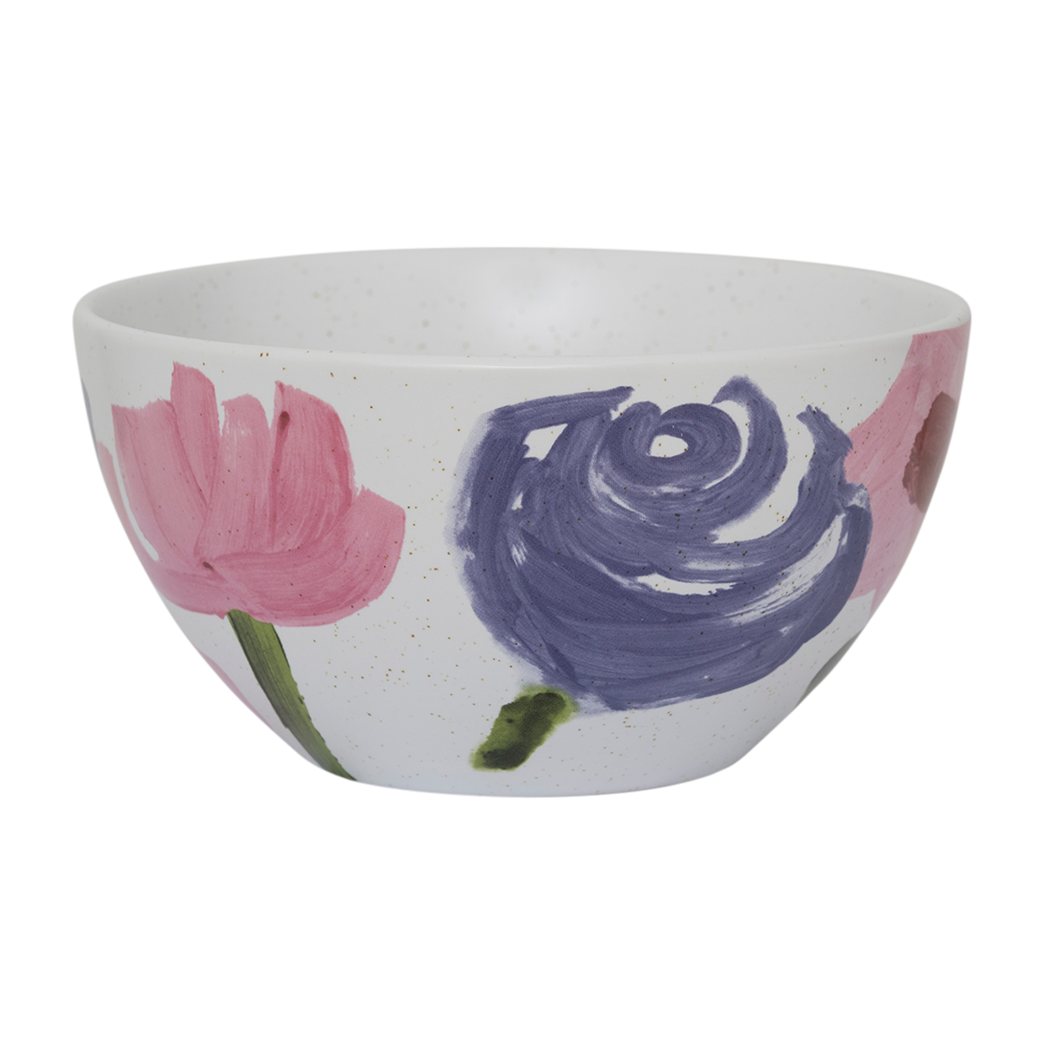 Keramikteller HANAKO mit Pflanzenmotiv