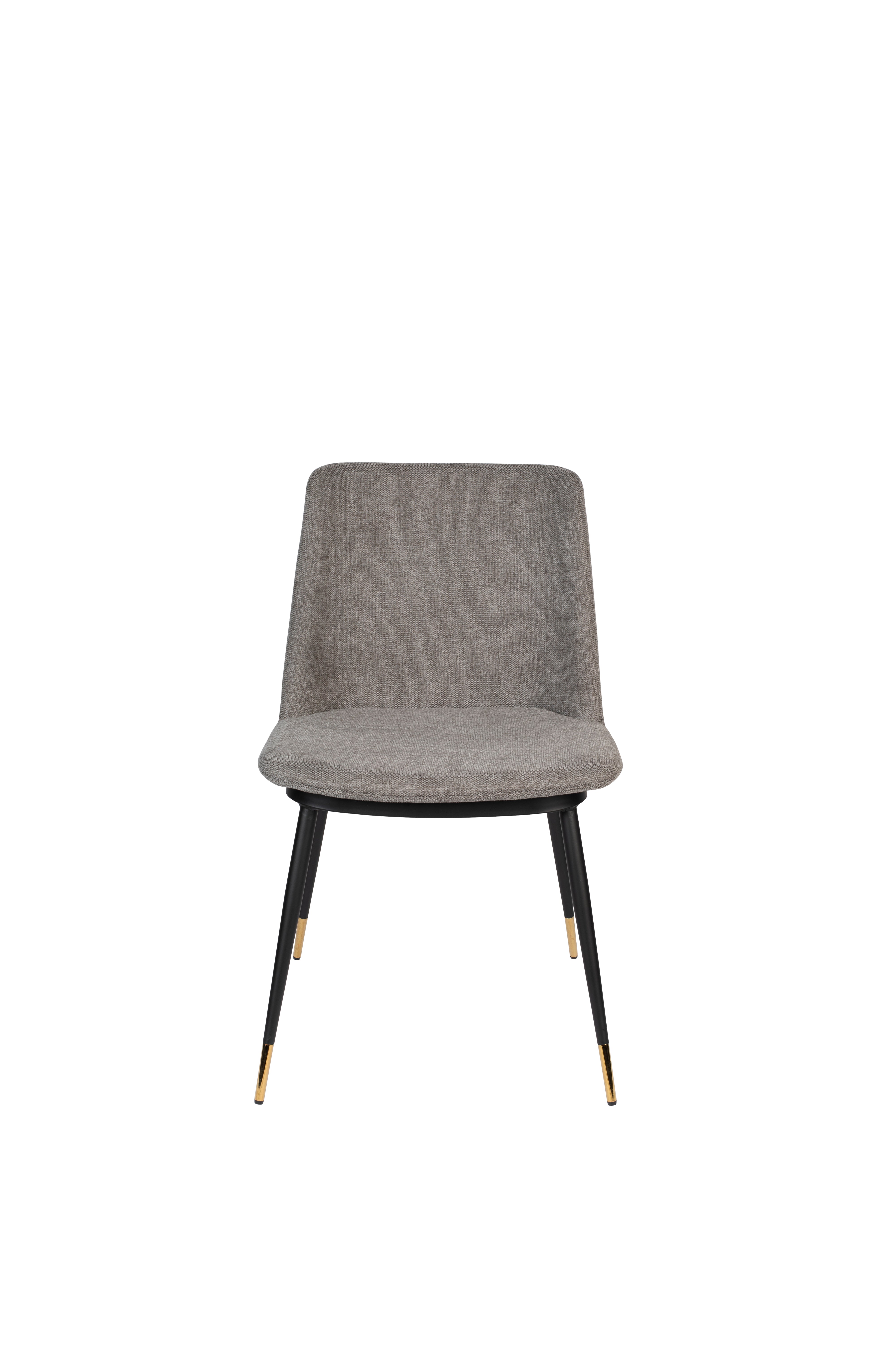 Jasnoszary Lionel chair with a black base