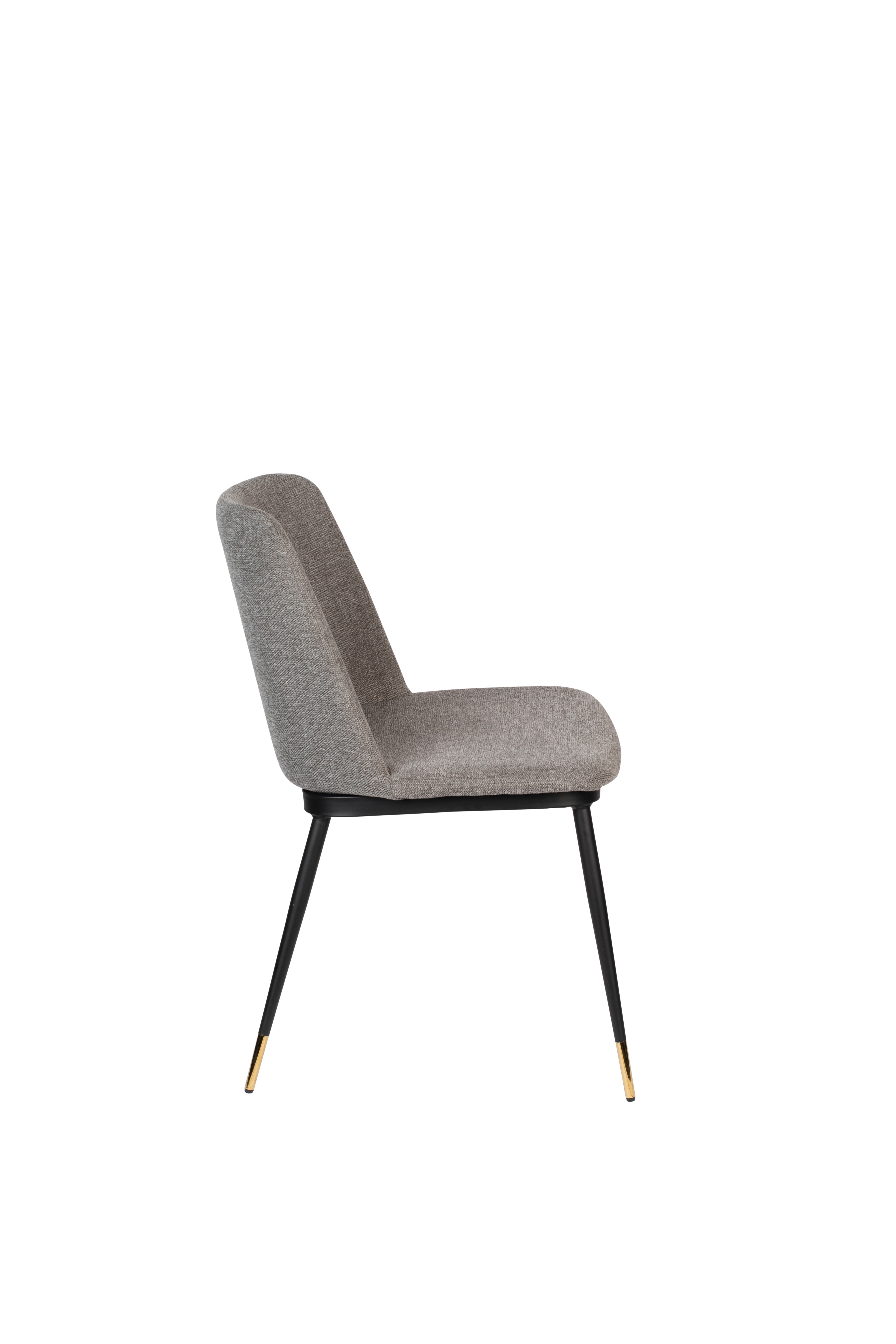 Jasnoszary Lionel chair with a black base