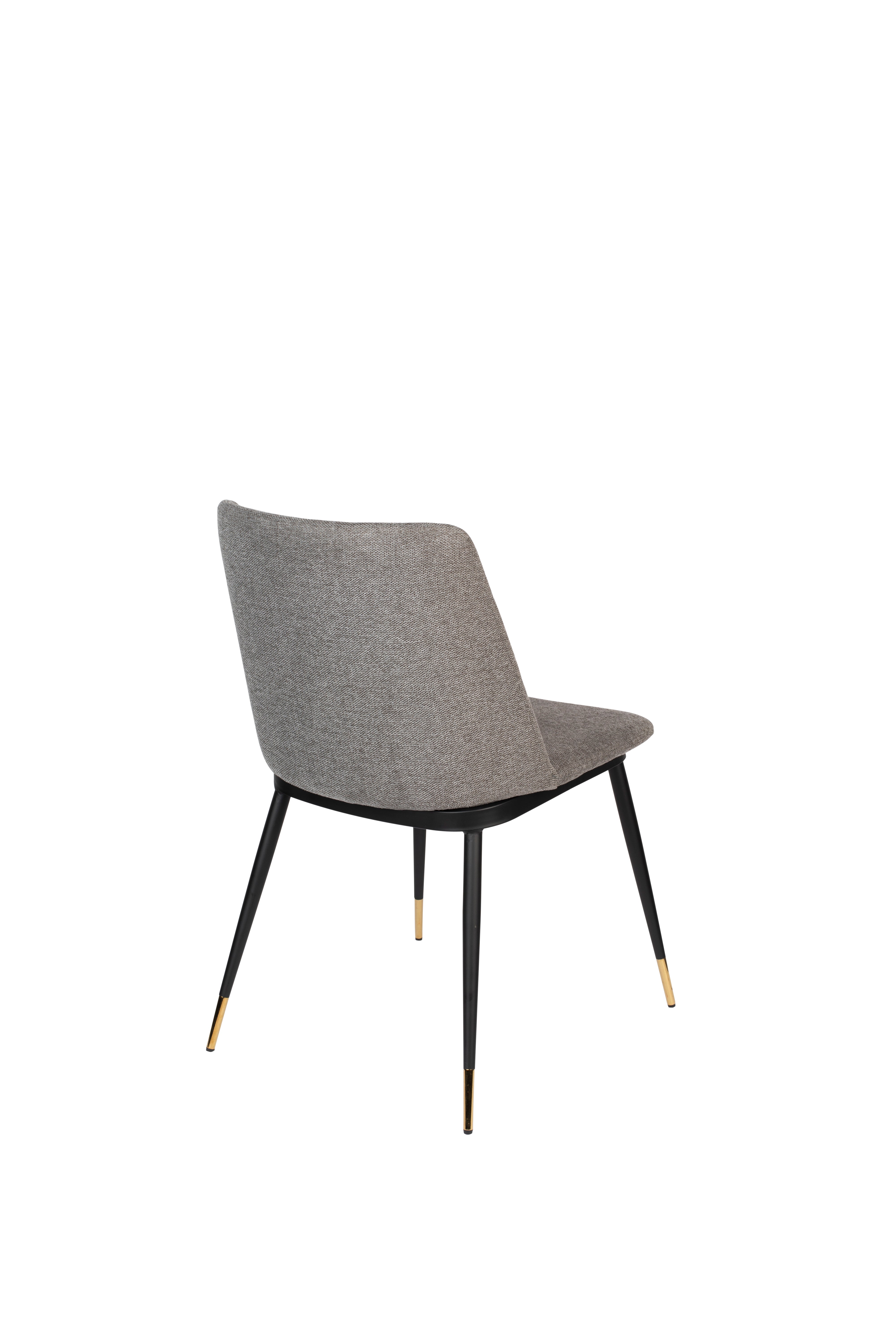 Jasnoszary Lionel chair with a black base
