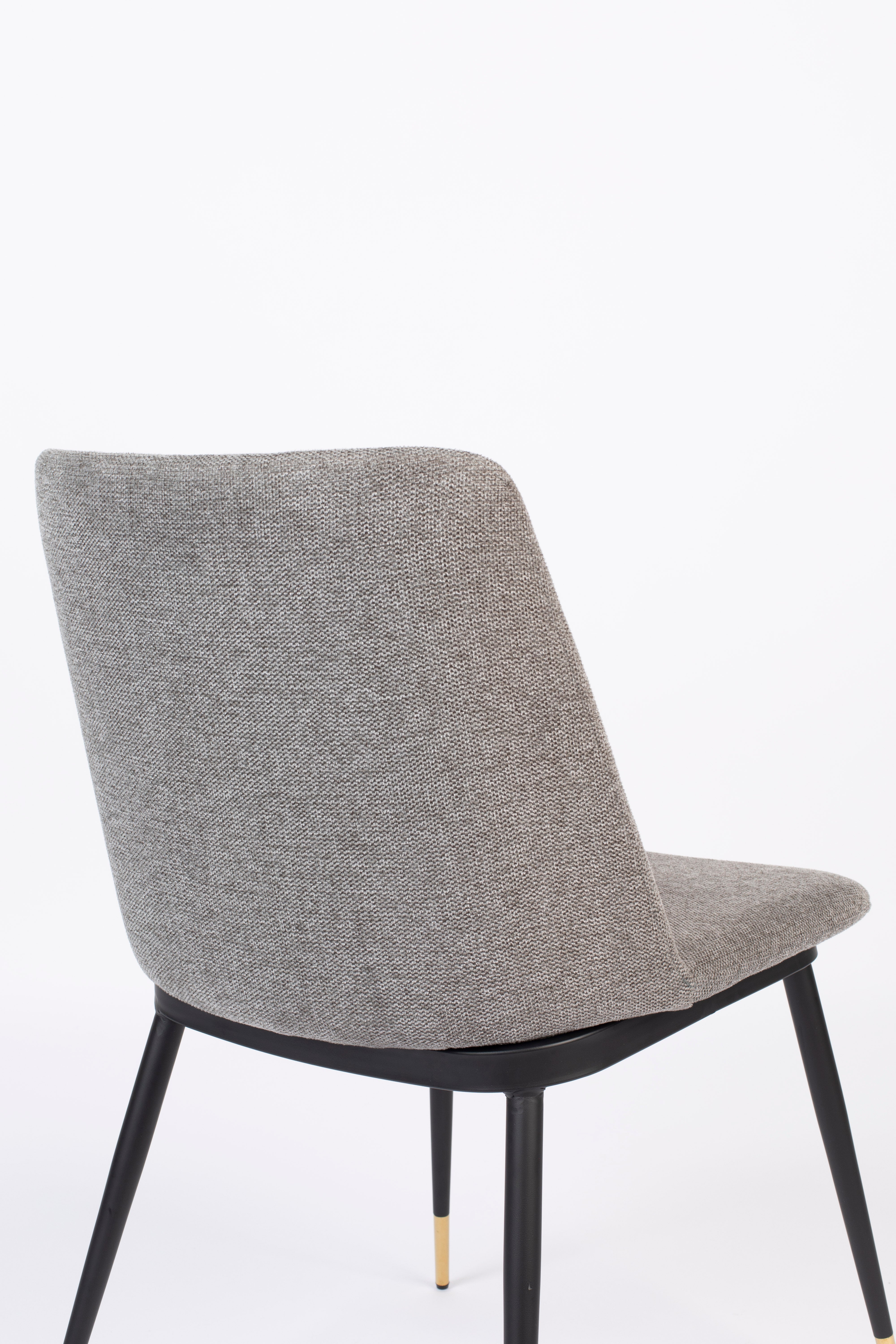 Jasnoszary Lionel chair with a black base