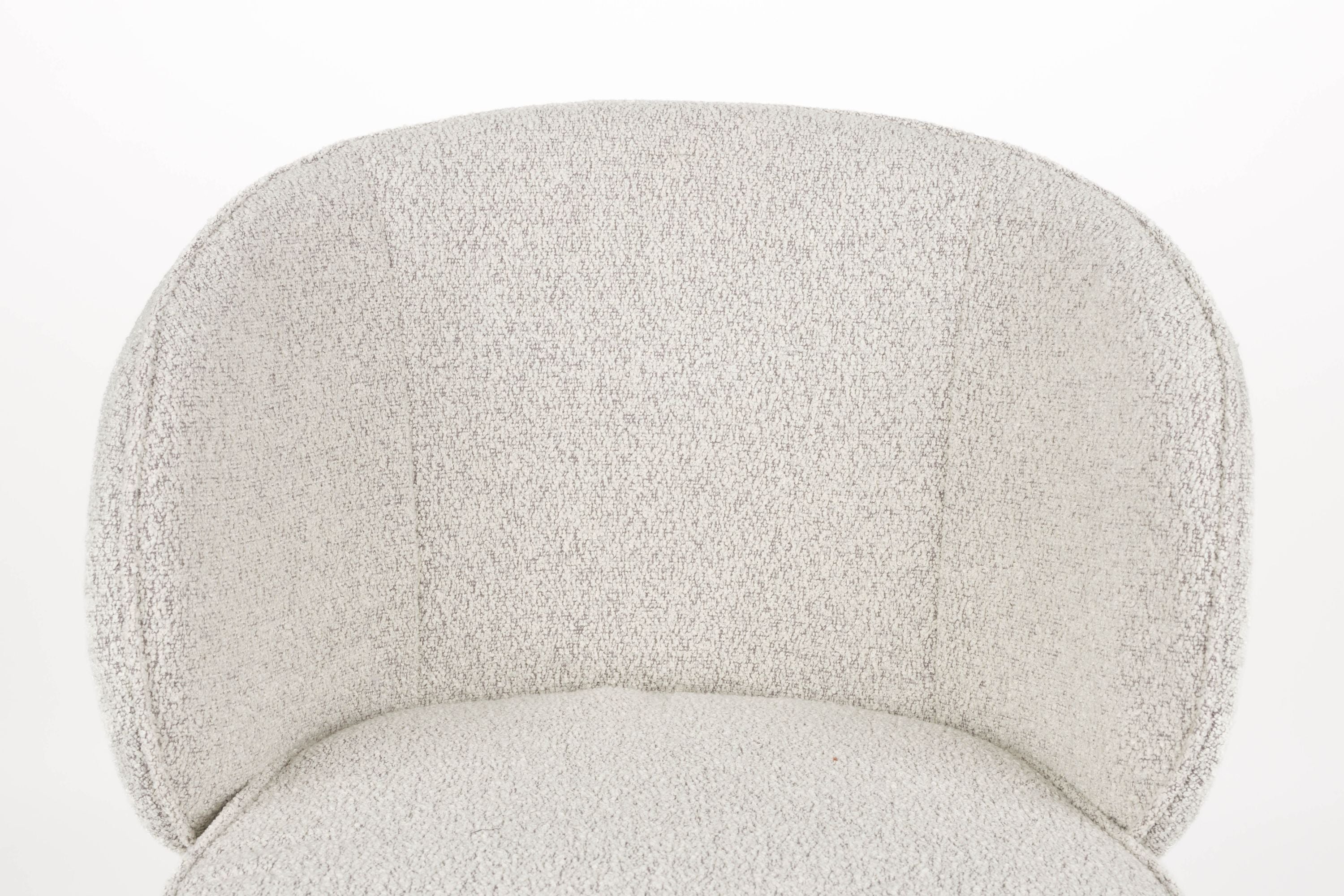 Joa Beige Stuhl mit einer schwarzen Basis