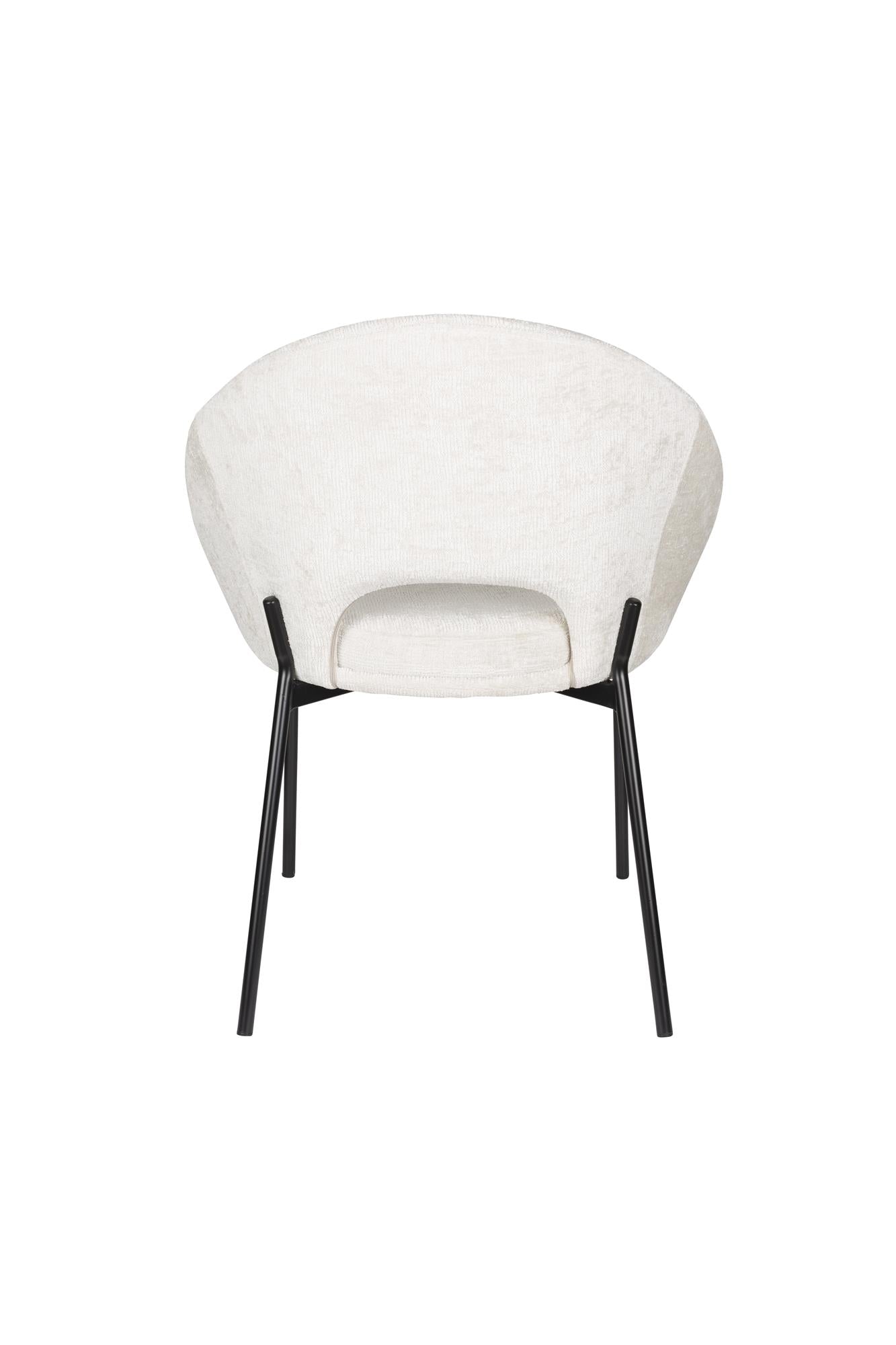 DANDO Chair white with black base