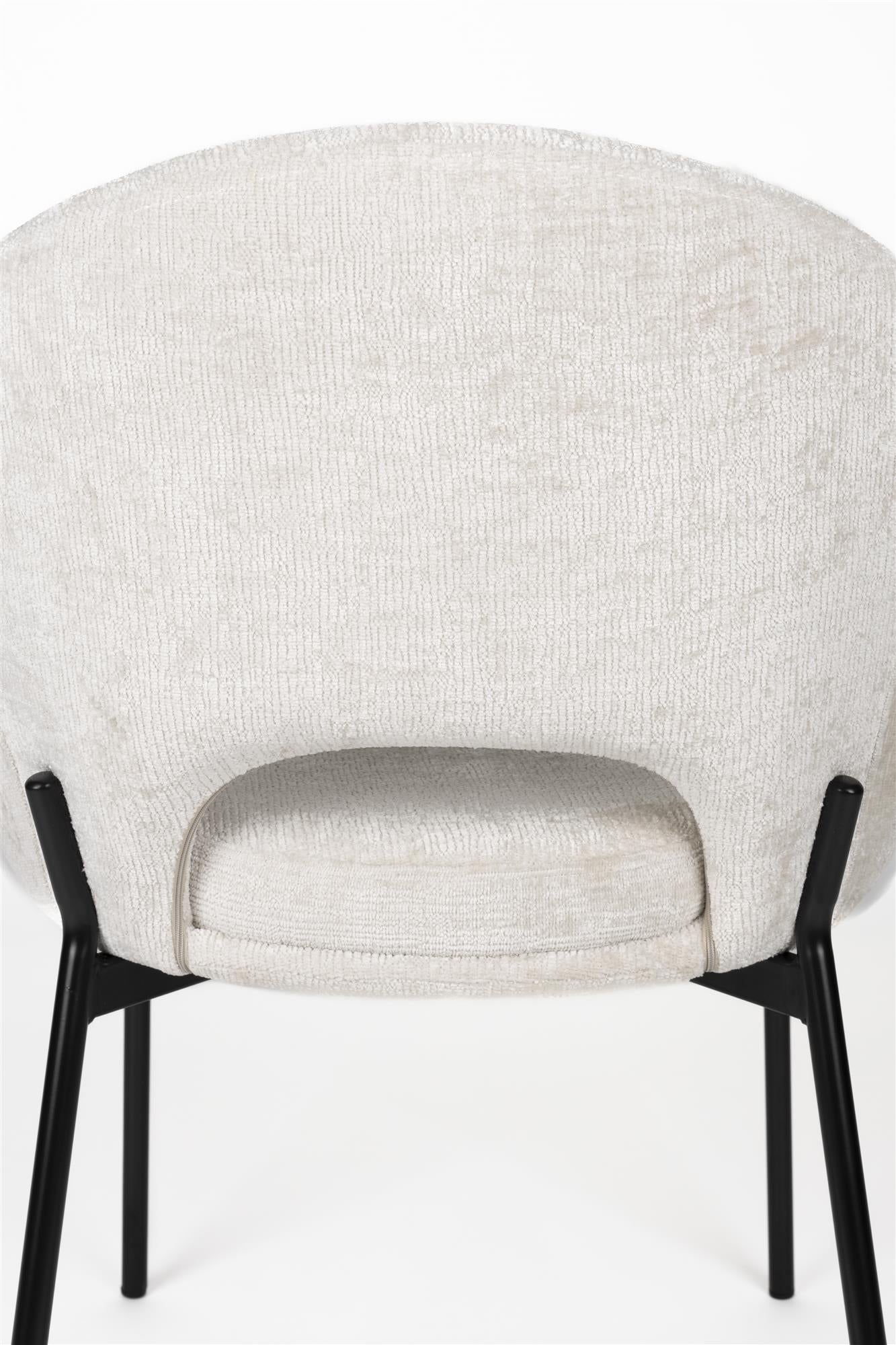 DANDO Chair white with black base