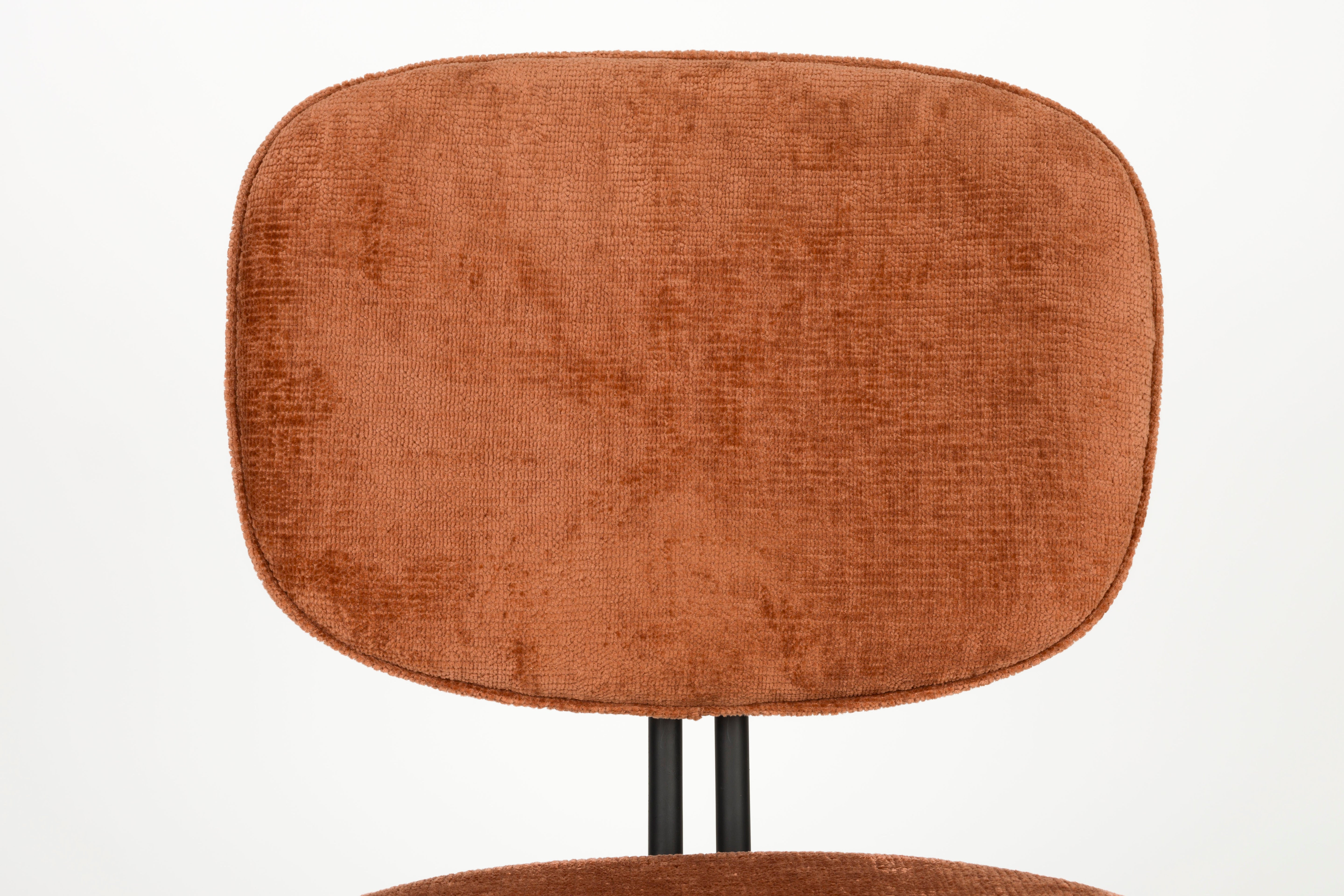 BOUTON Chair terracotta with black base