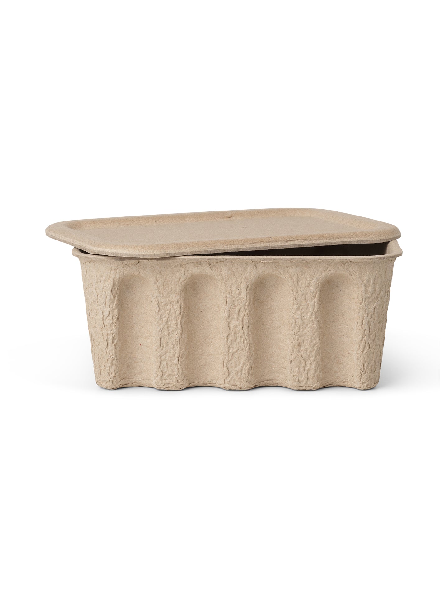 Beige PAPER PULP BOX Storage Box Set
