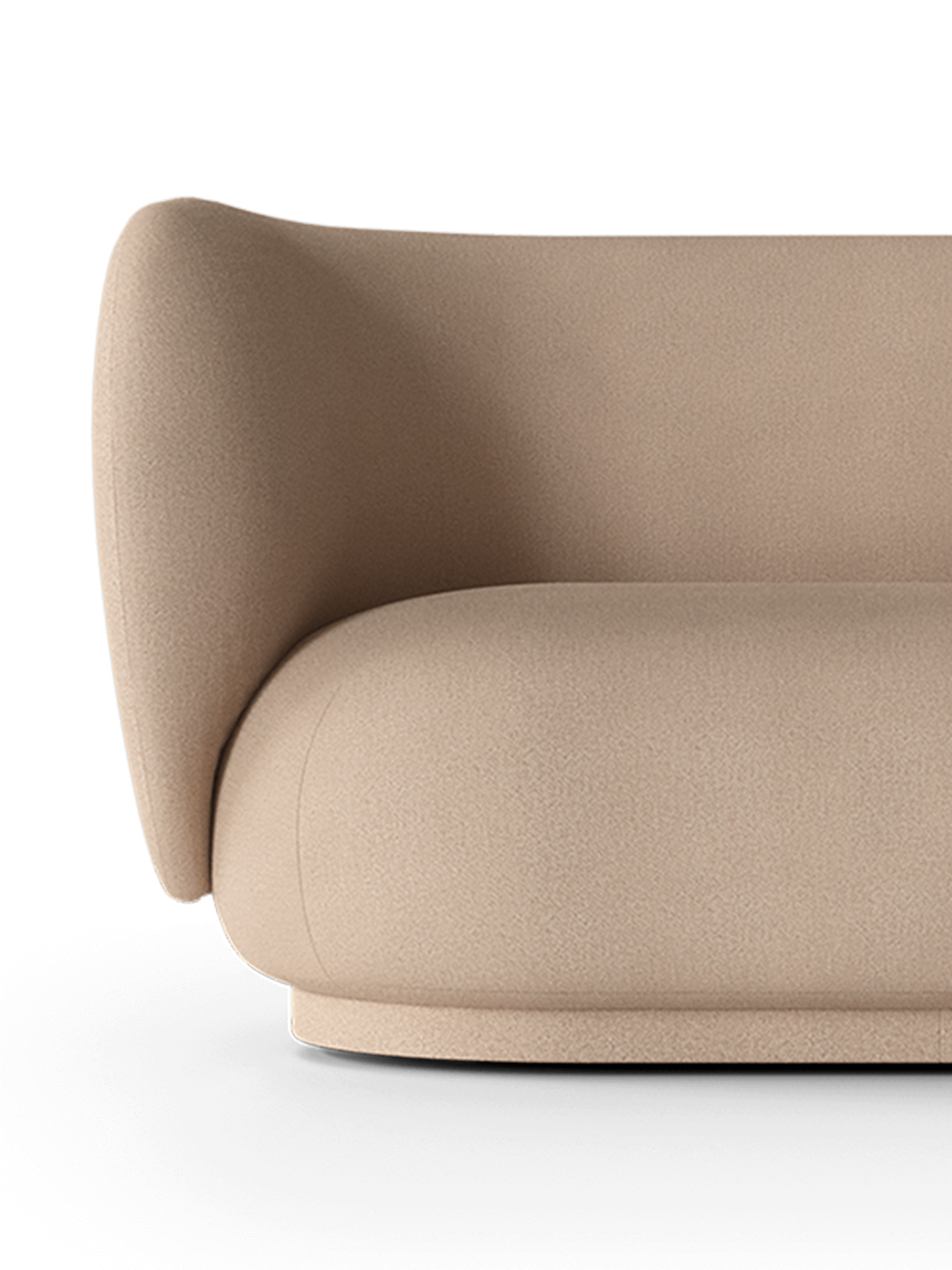 Rico bouclé sand sofa