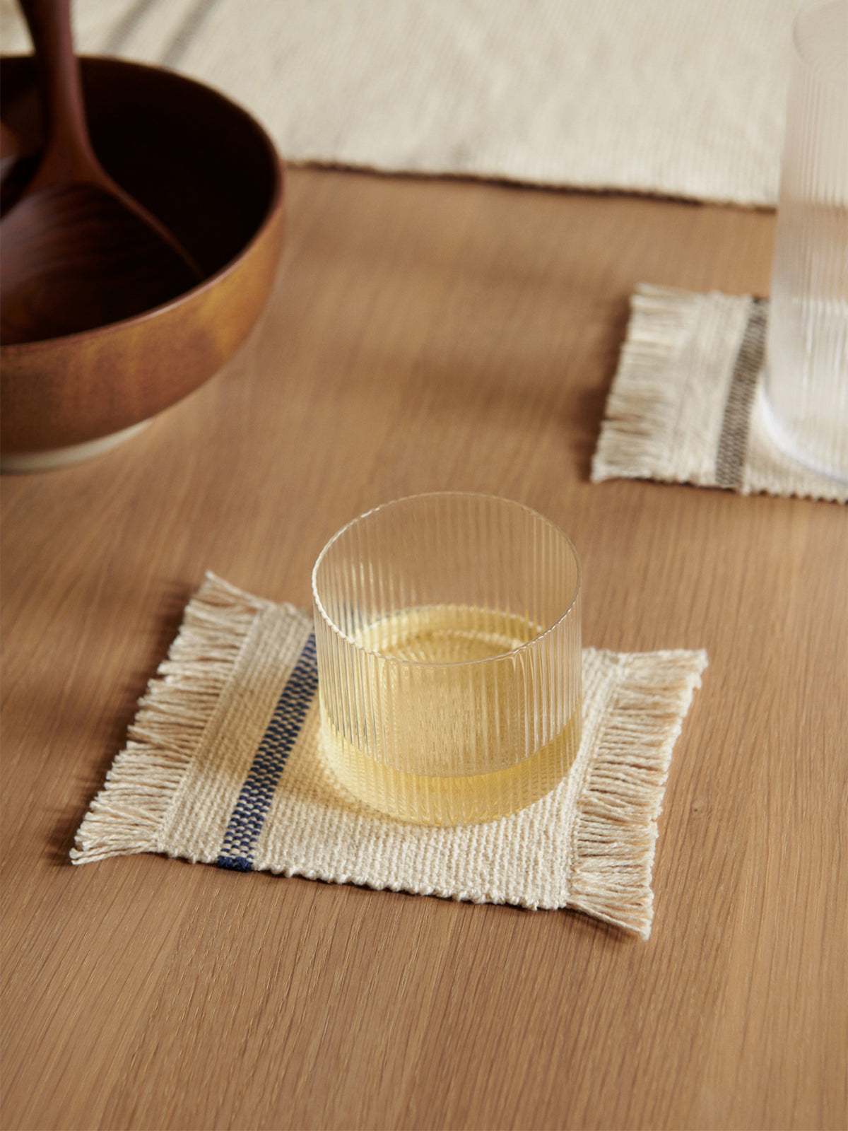 Set von RIPPLE LOW Gläsern aus handgeblasenem Glas
