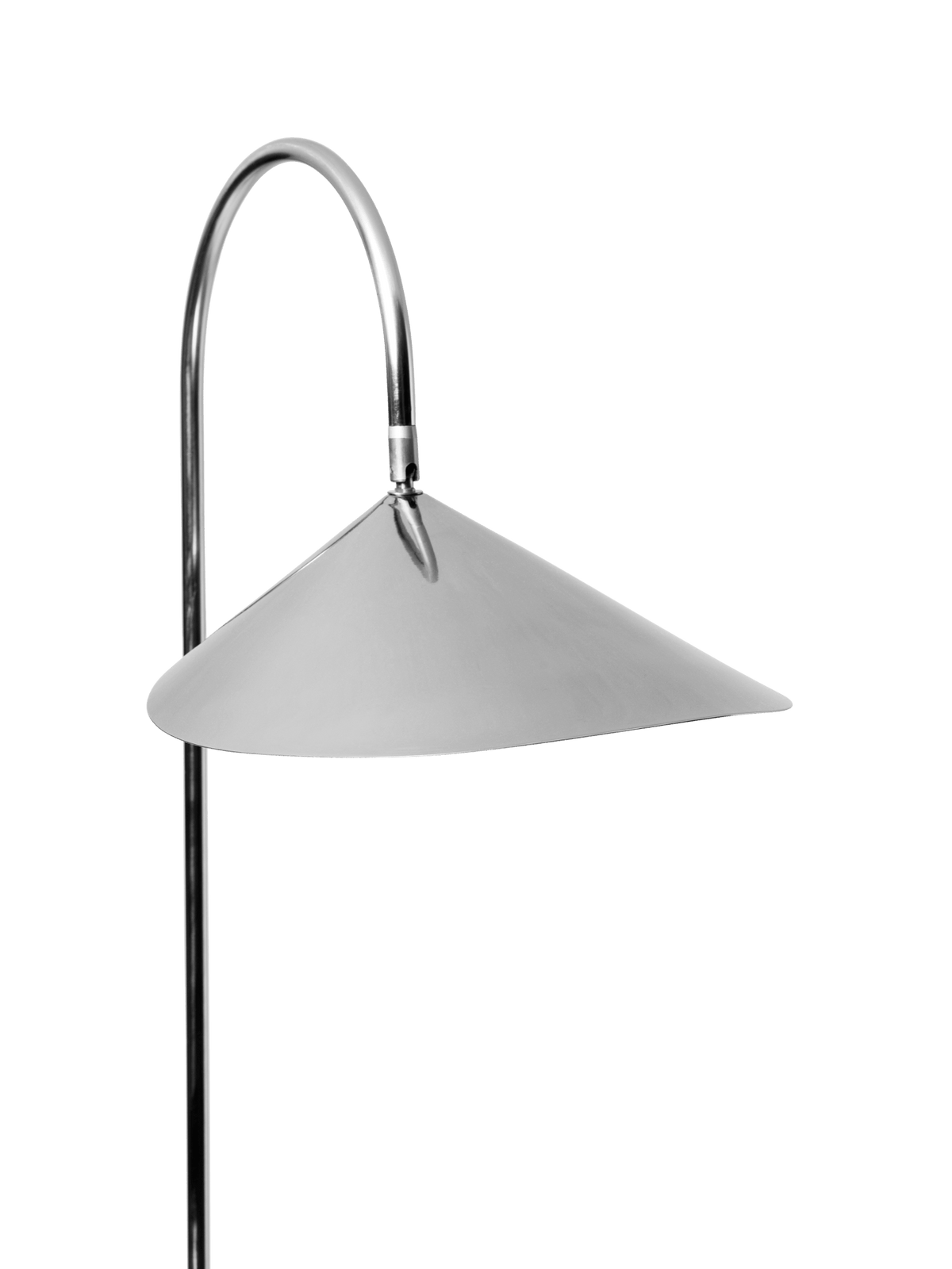 Lampa podłogowa ARUM stal polerowana – ujęcie 6