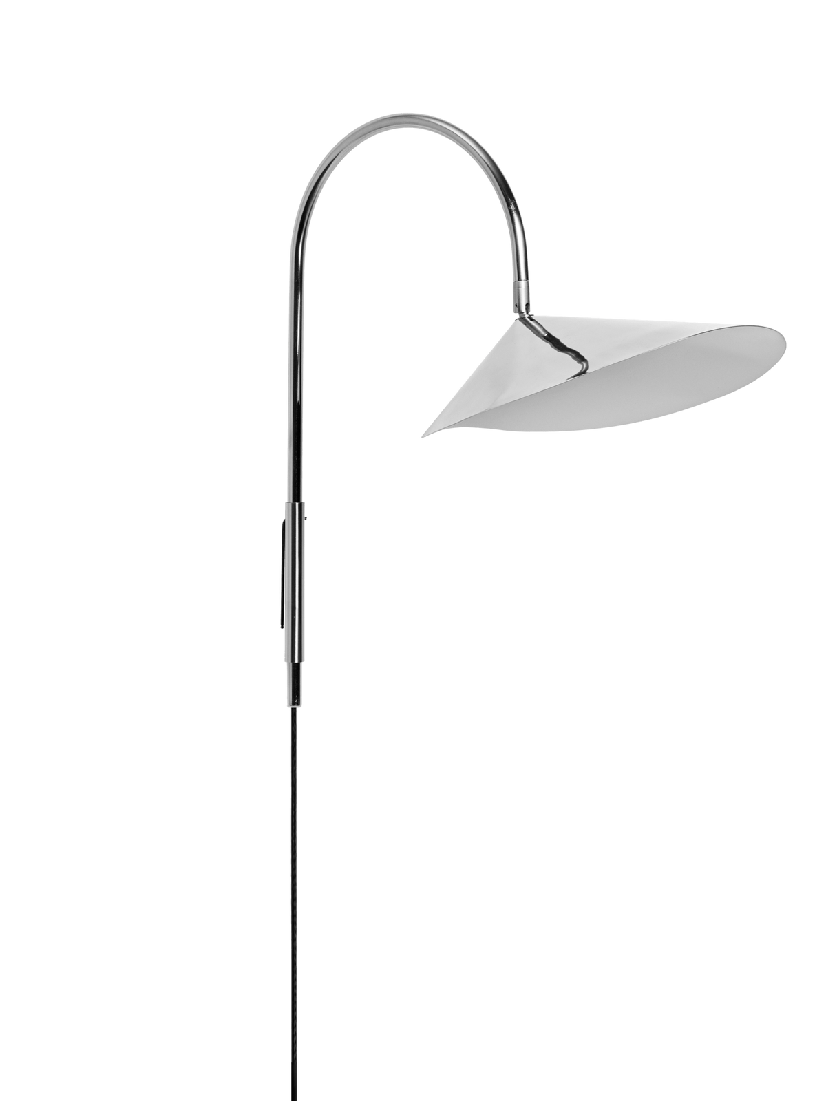 Kinkiet obrotowy ARUM z przewodem stal polerowana – ferm LIVING