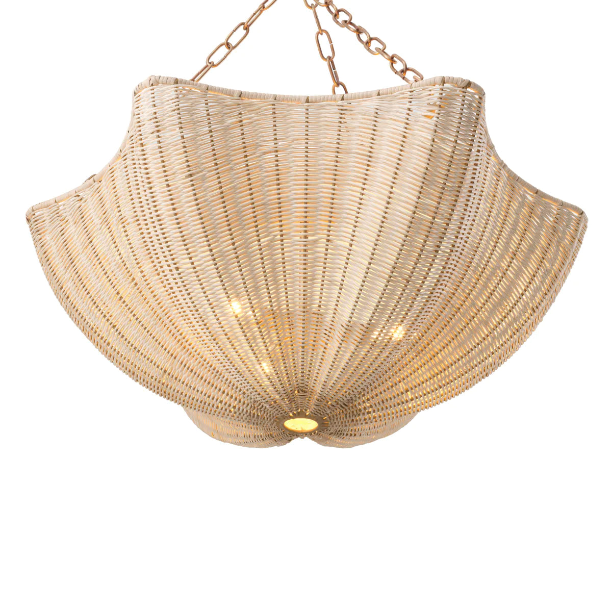 Hängende Lampe Los Palmos natürlicher Schnitt
