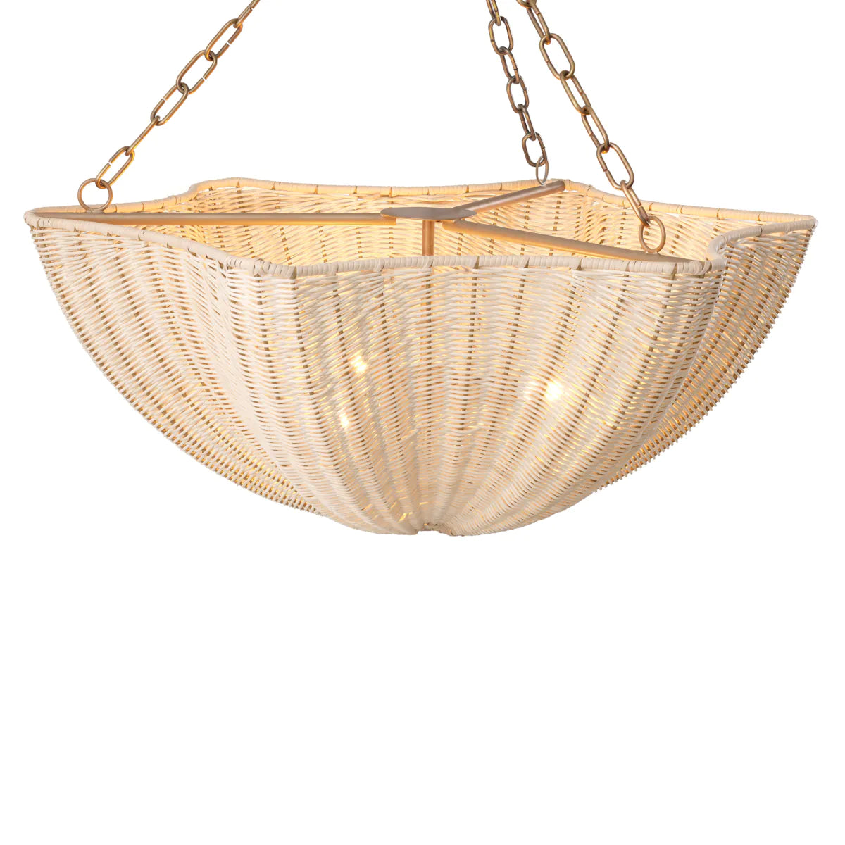 Hängende Lampe Los Palmos natürlicher Schnitt
